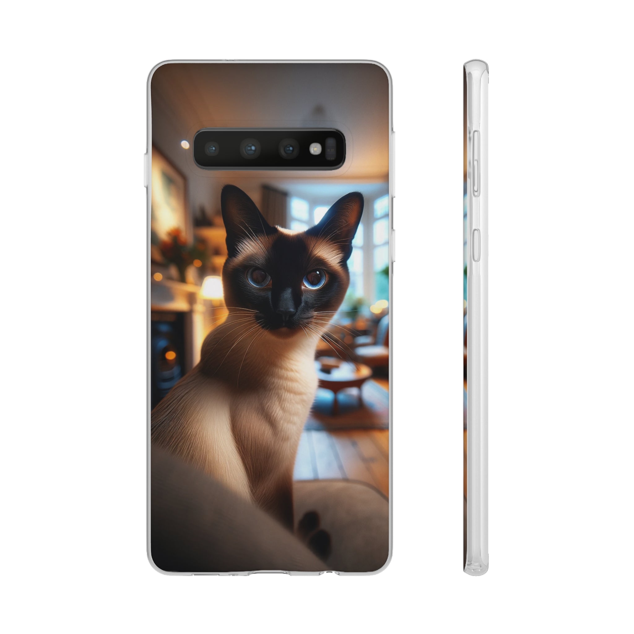 Curious Siamese cat - Flexi Case (Samsung only)