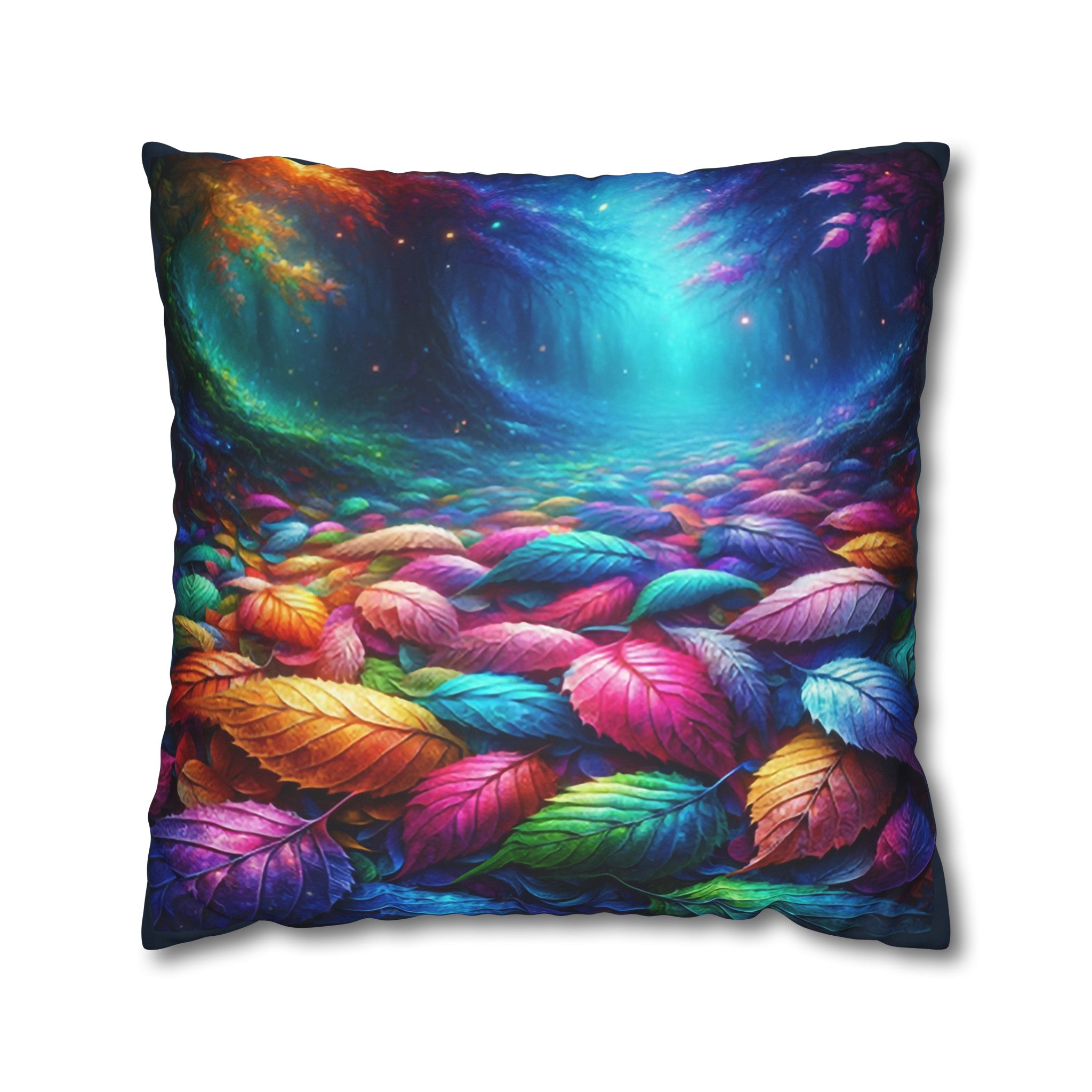 Magical leaves (1) - Suede Square Pillowcase