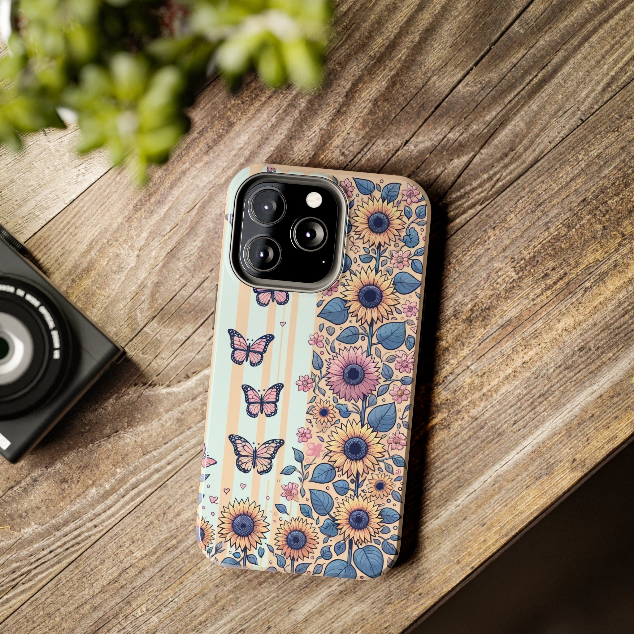 Butterflies and Sunflowers - Tough Phone Case