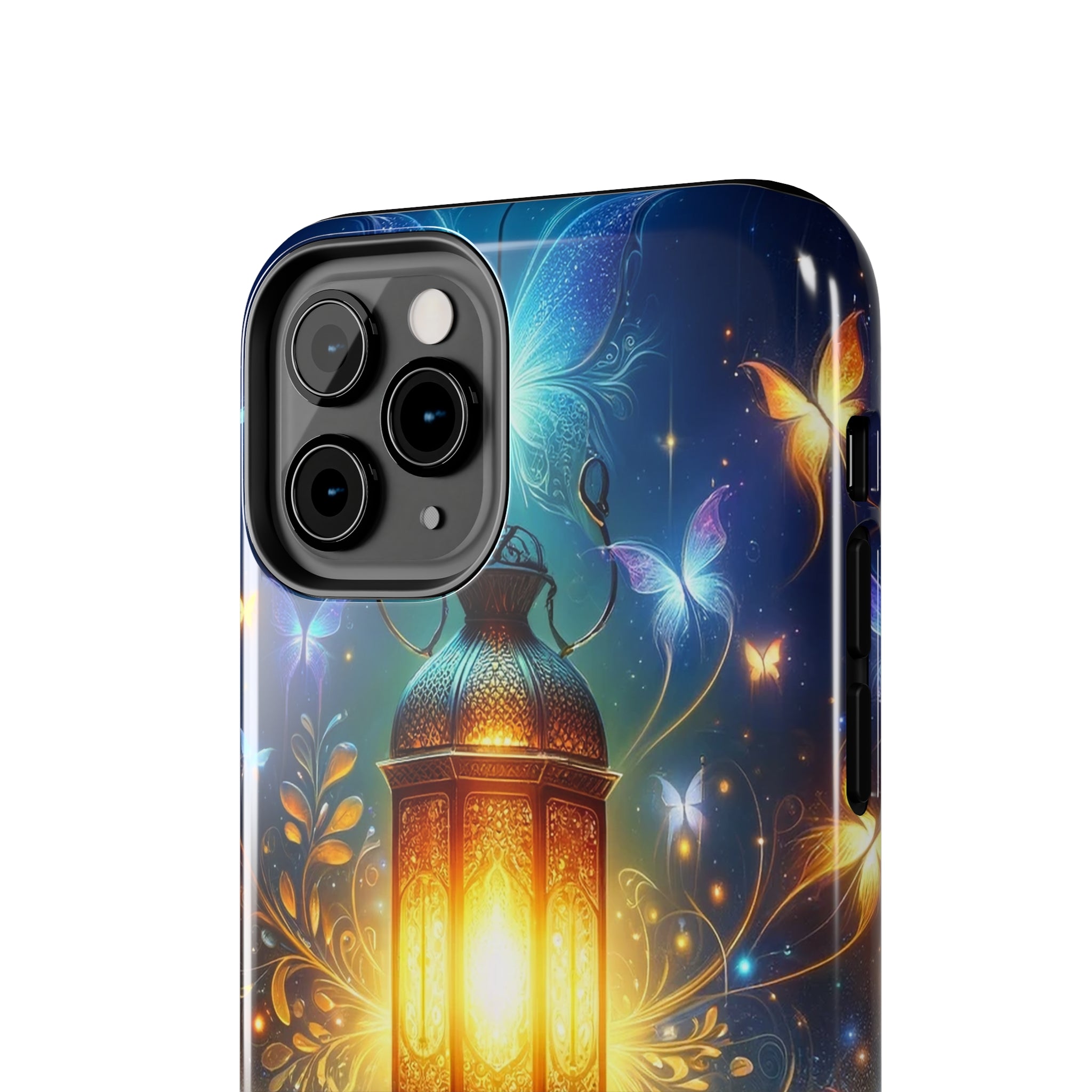 Butterflies around a lamp - Tough Phone Case