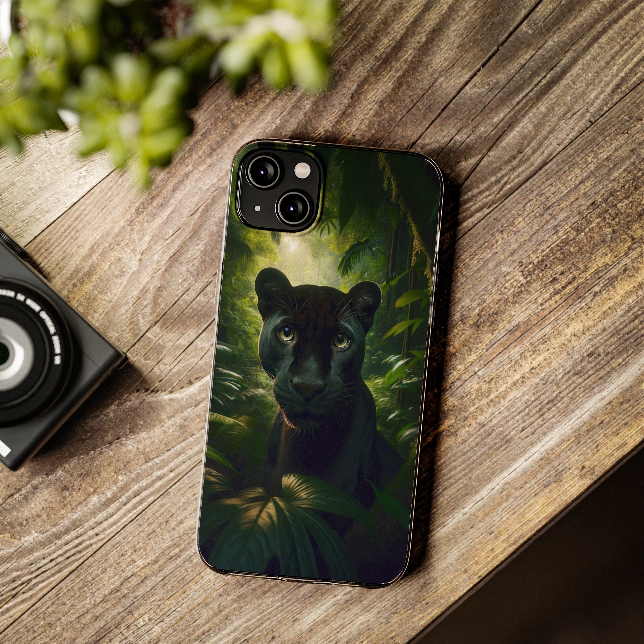 Curious Panther - Soft Phone Case