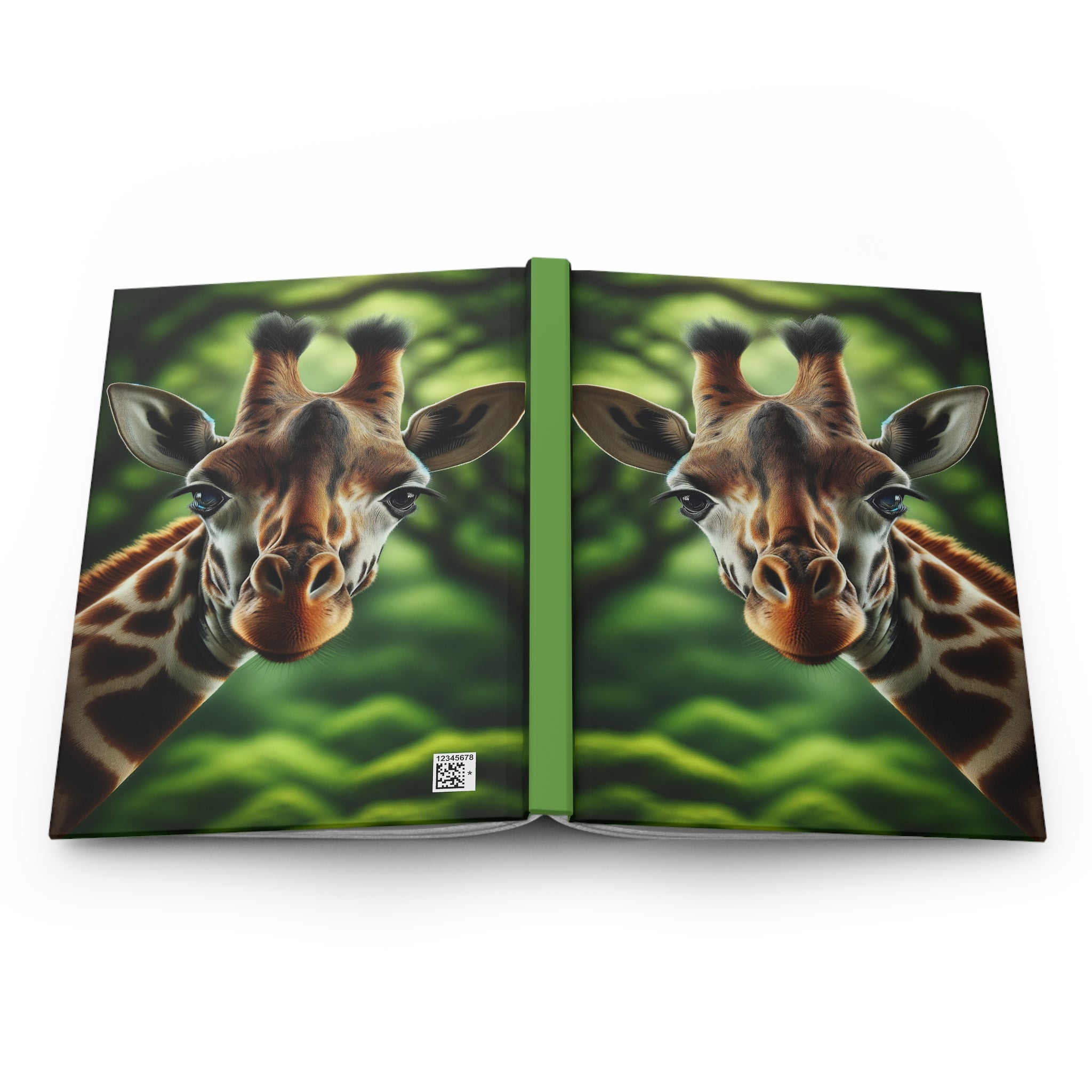 A curious giraffe 1 - Hardcover Notebook