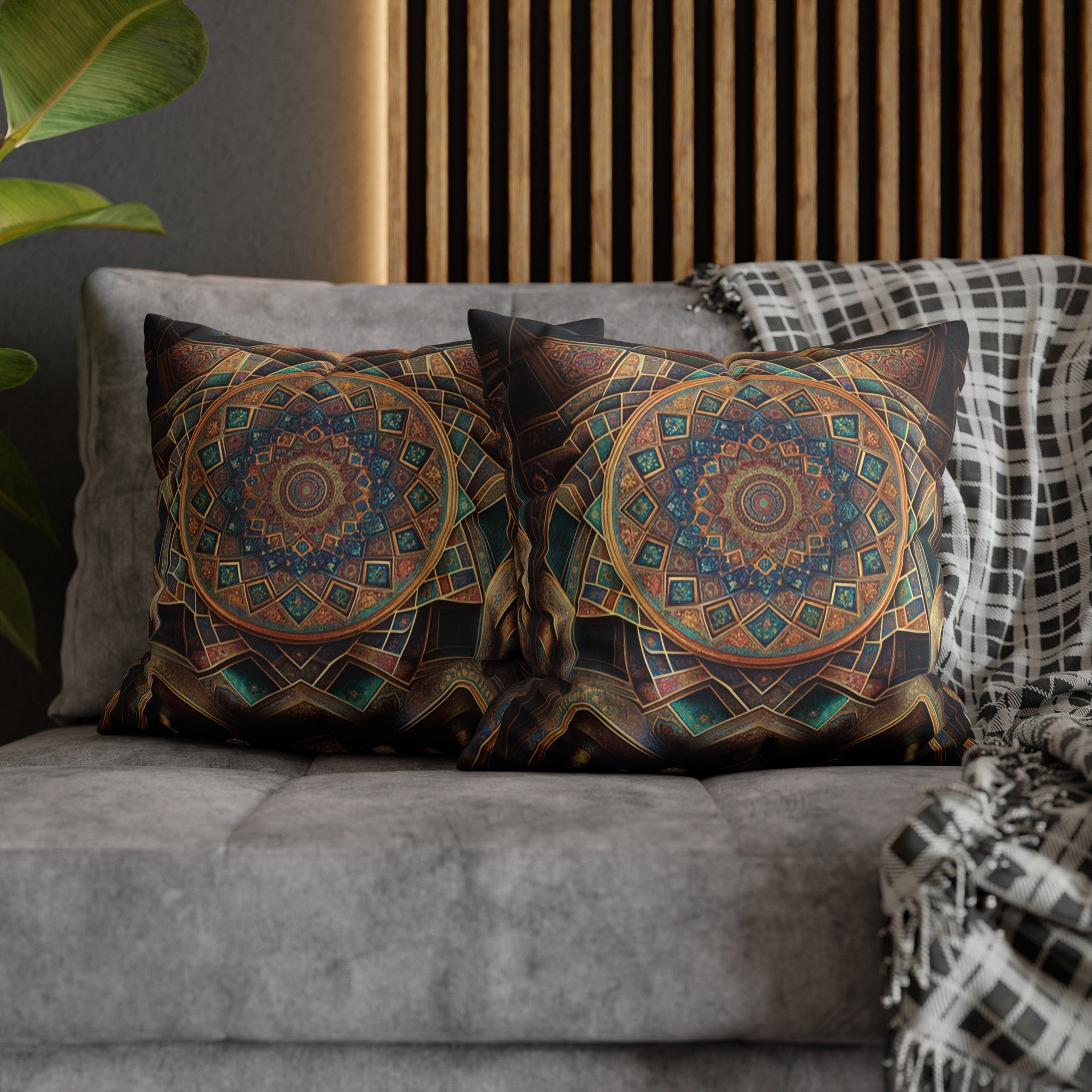 Persian Art (5) - Suede Square Pillowcase