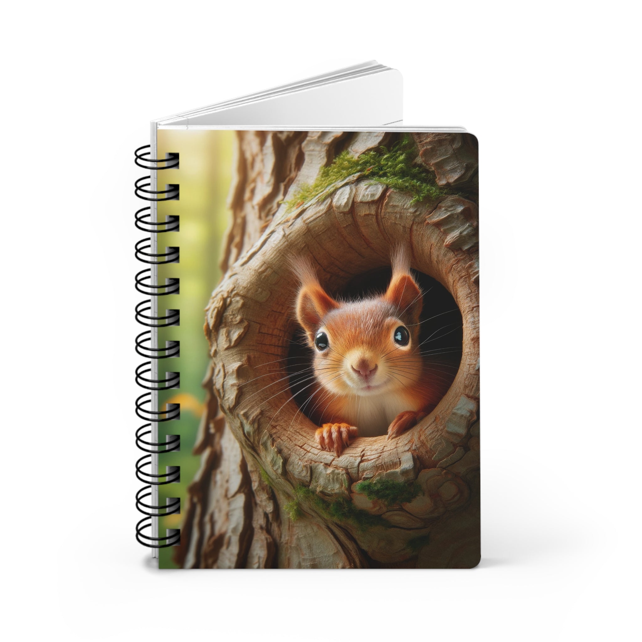 A curious squirrel - Spiral Notebook