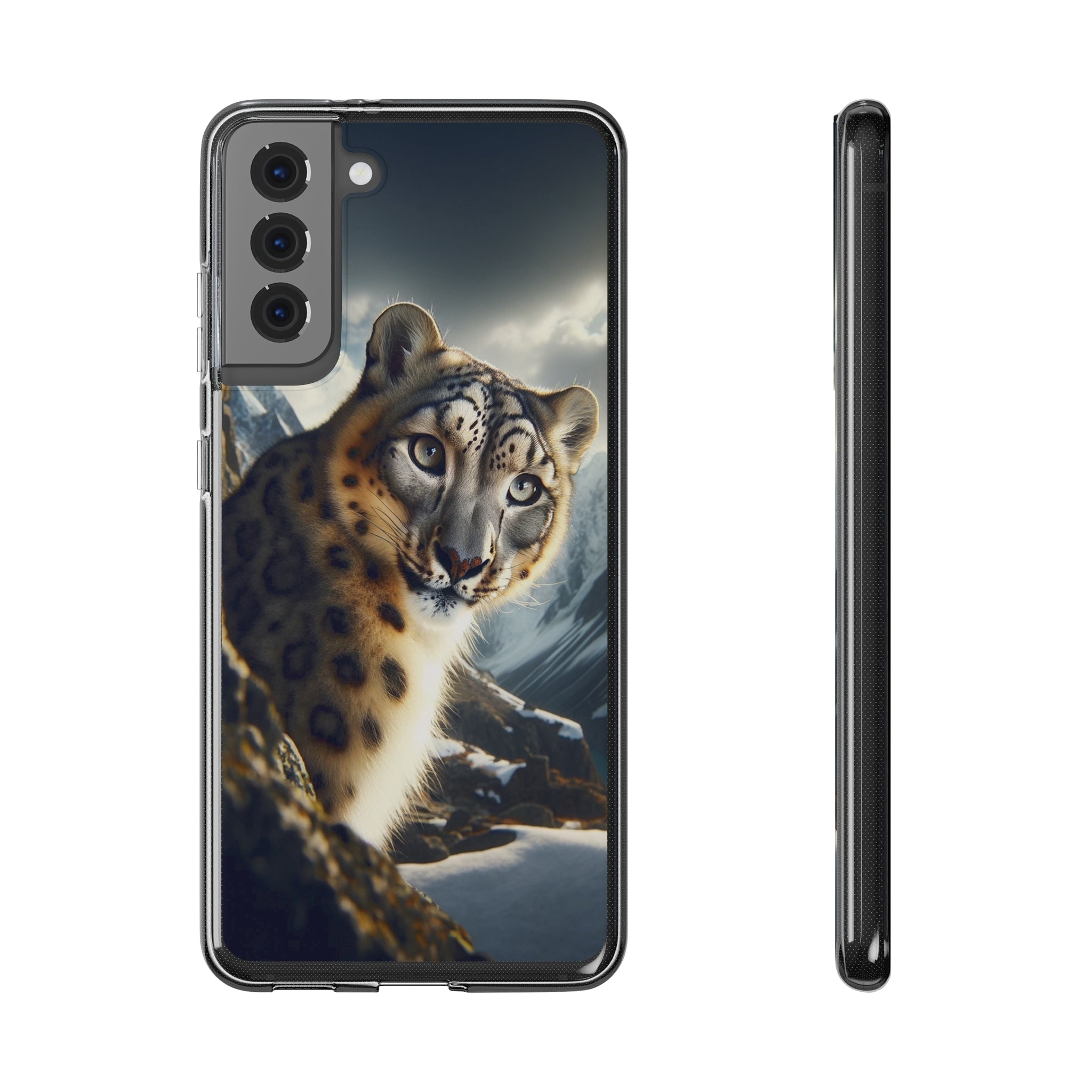 Snow Leopard - Soft Phone Case