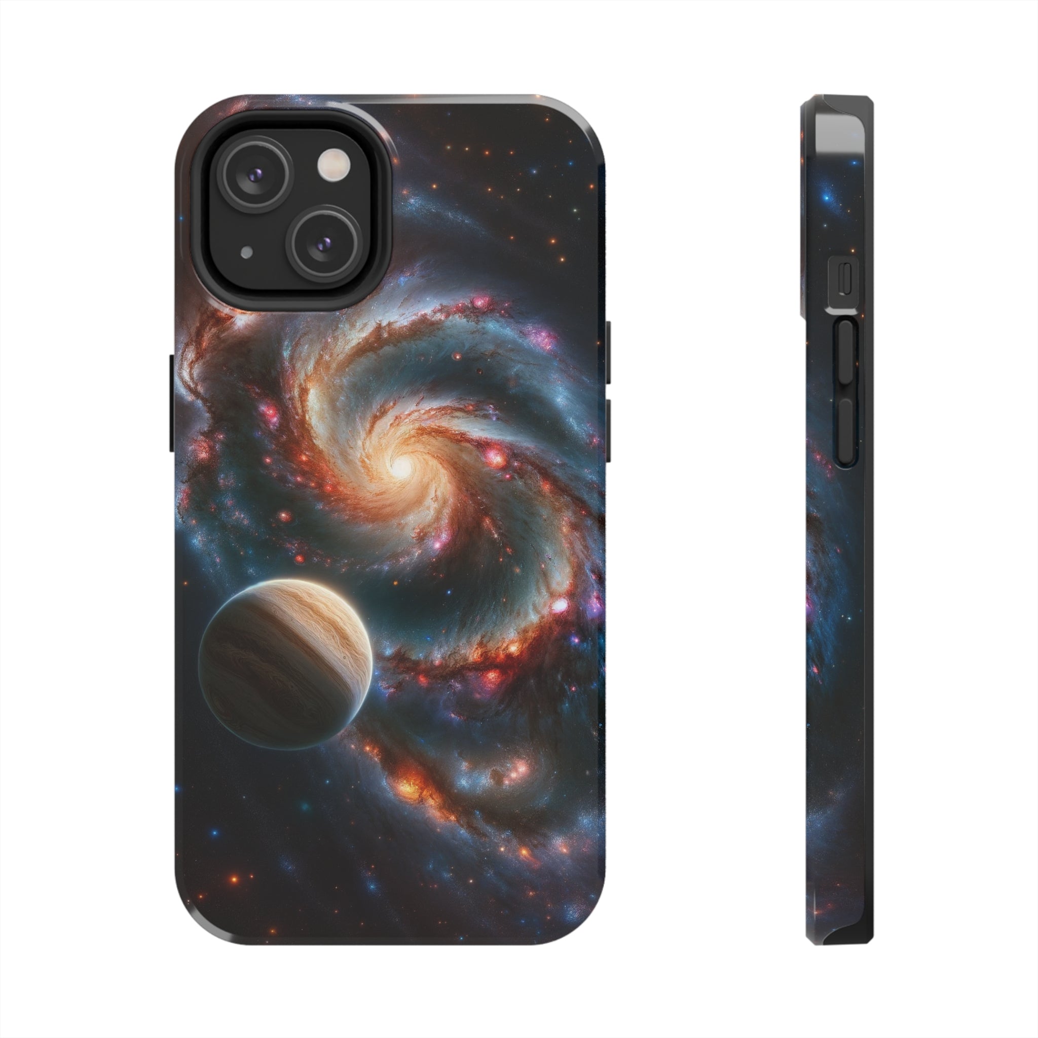 Yellow planet and wormhole - Tough Phone Case