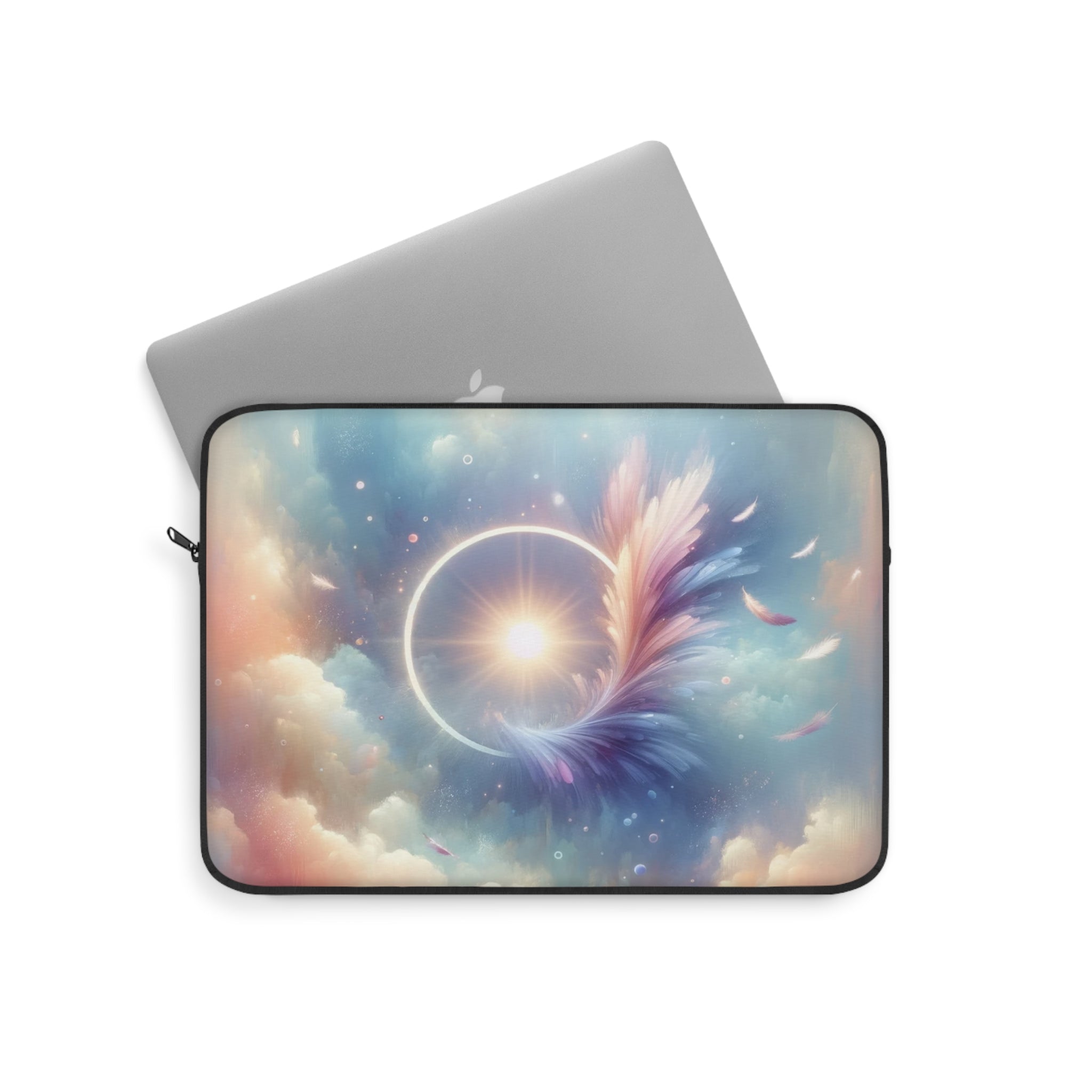 Circle and feather - Laptop Sleeve