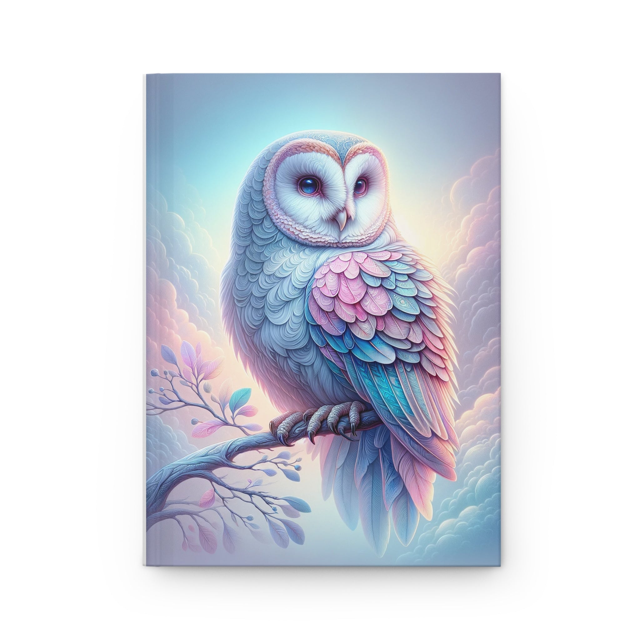 Pink Owl - Hardcover Notebook