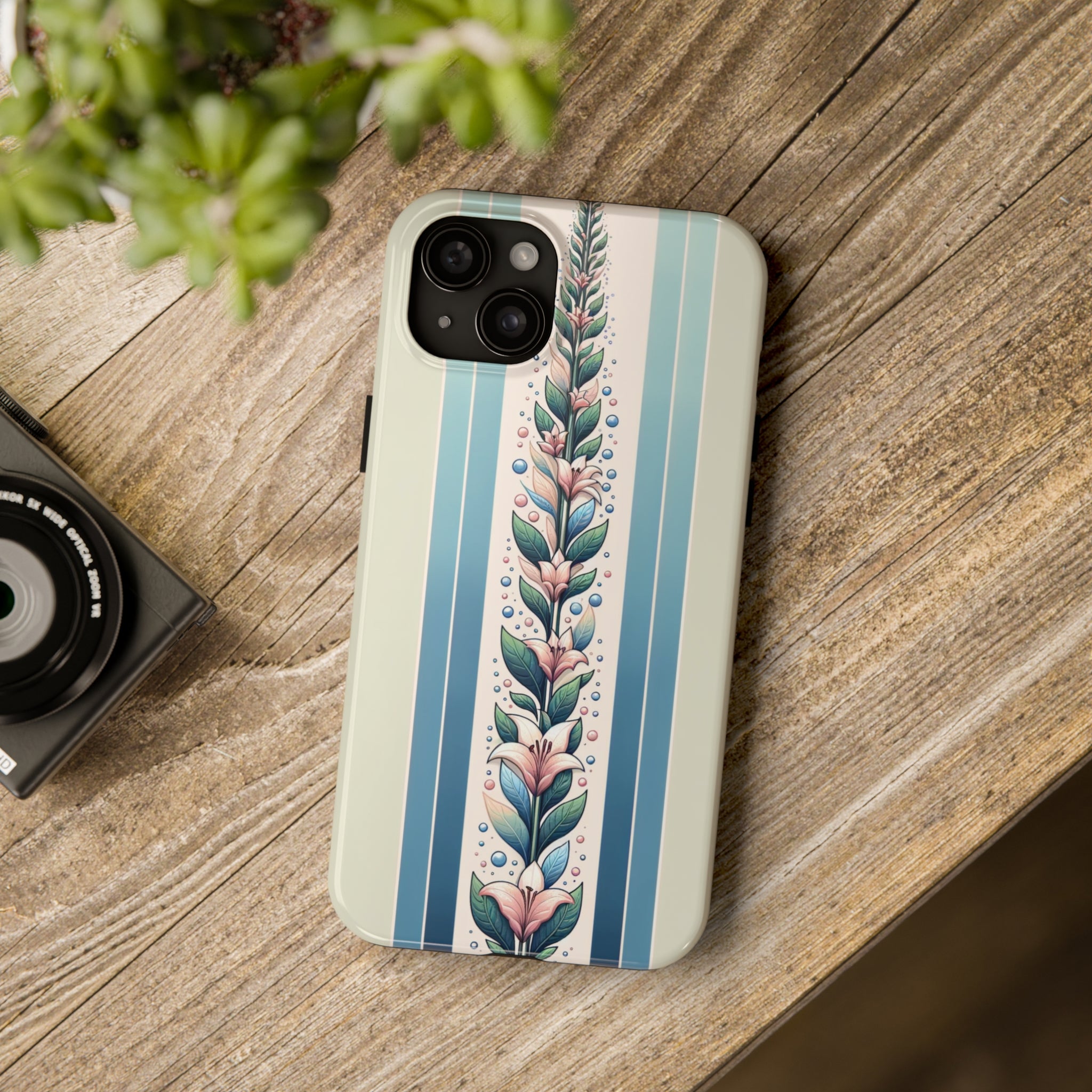 Lilies and leaves - Tough Phone Case