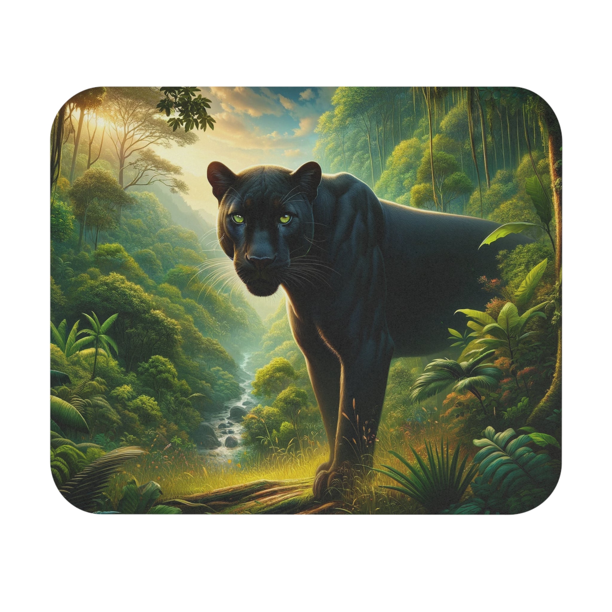 A curious panther - Mouse Pad (Rectangle)