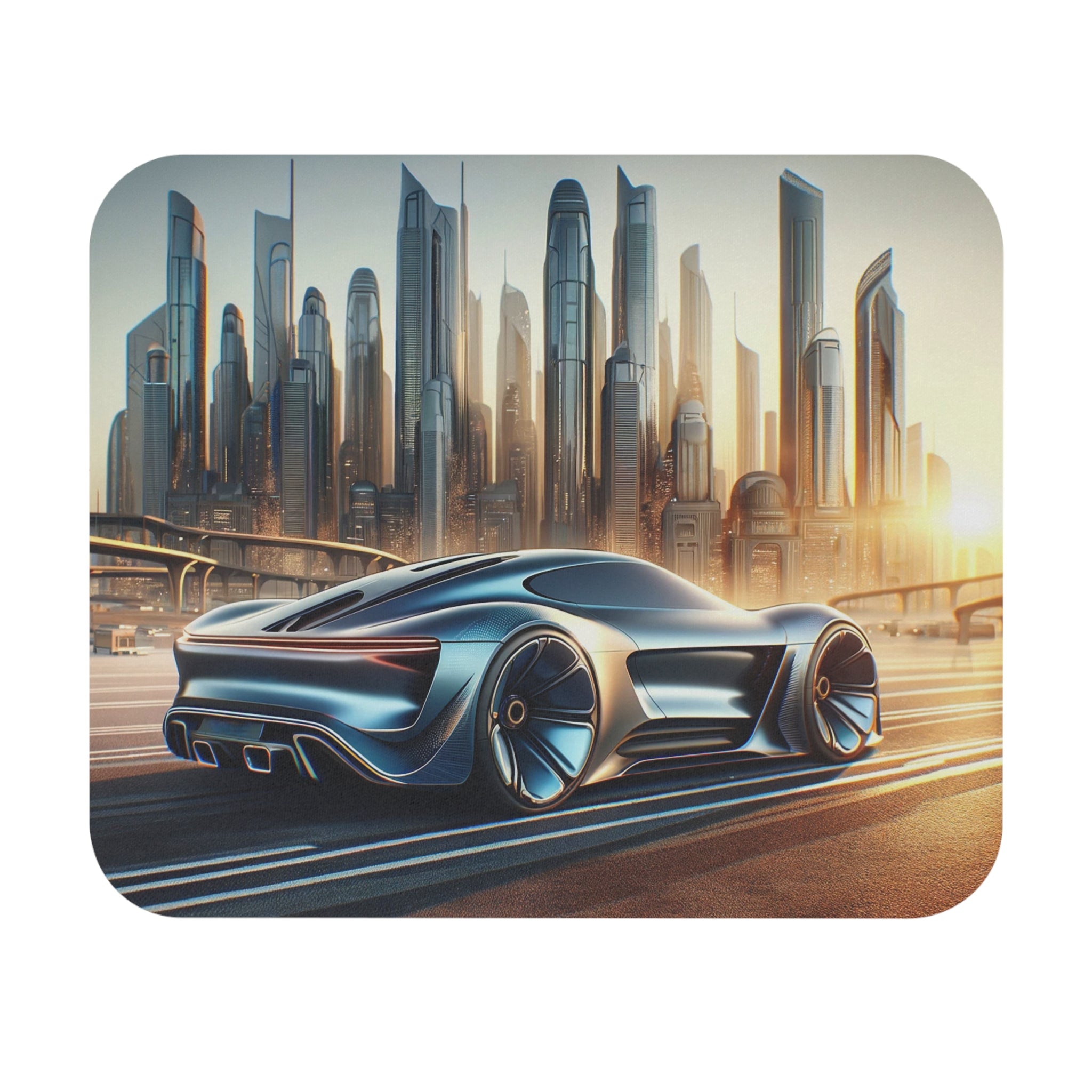 Futuristic car - Mouse Pad (Rectangle)