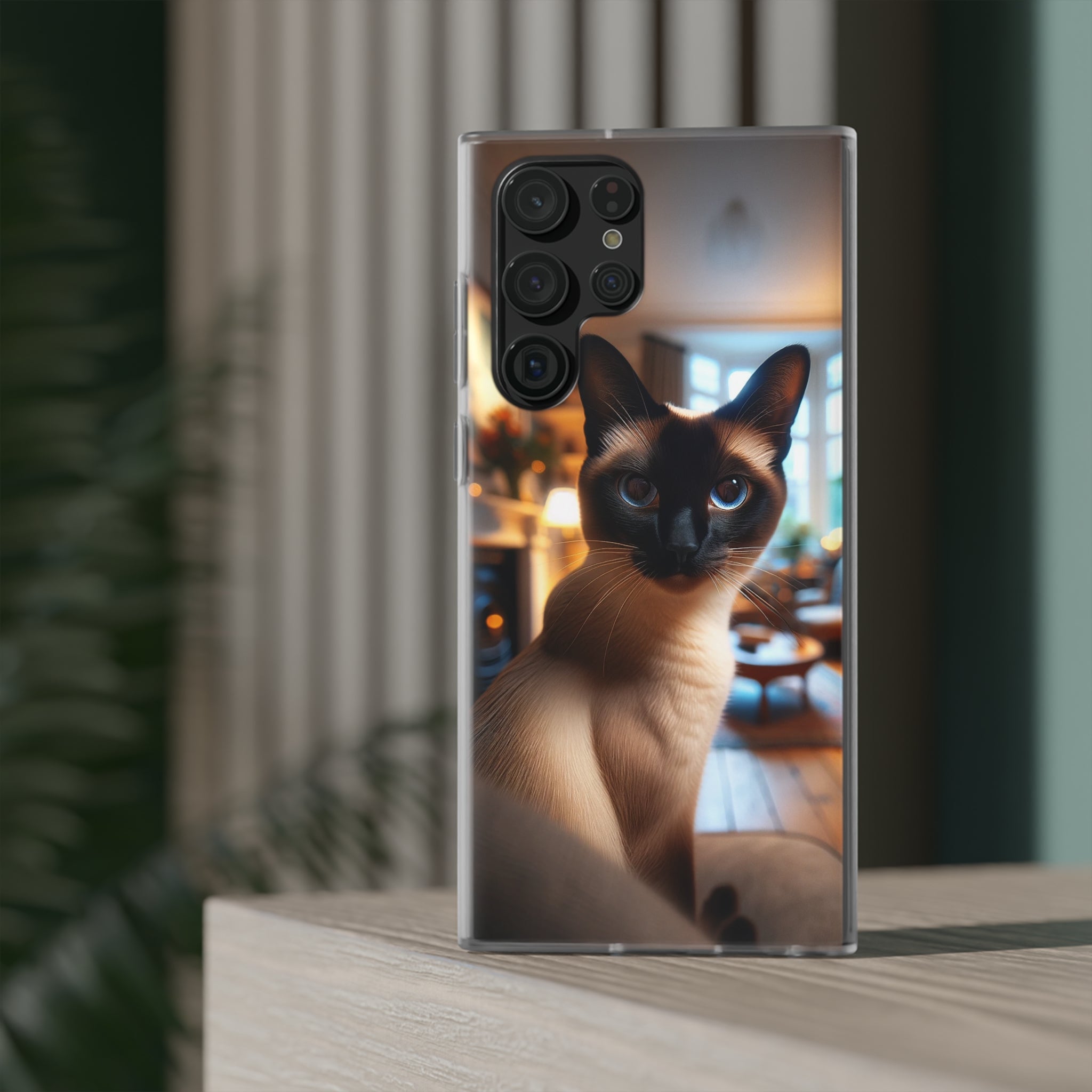 Curious Siamese cat - Flexi Case (Samsung only)