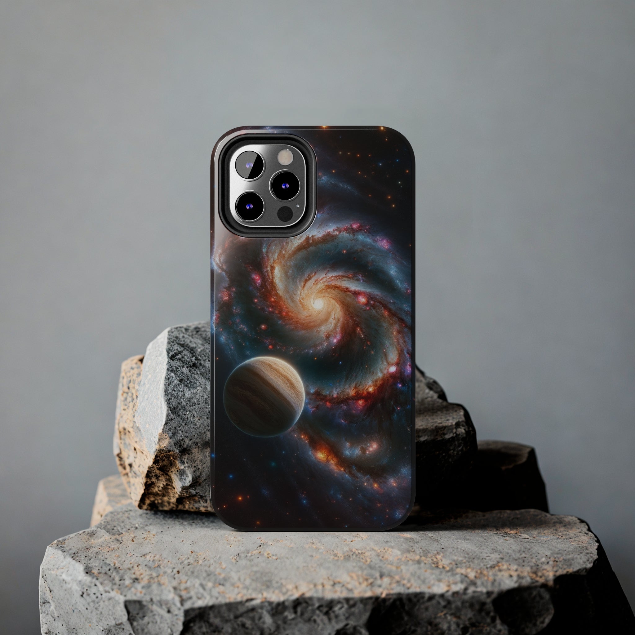 Yellow planet and wormhole - Tough Phone Case