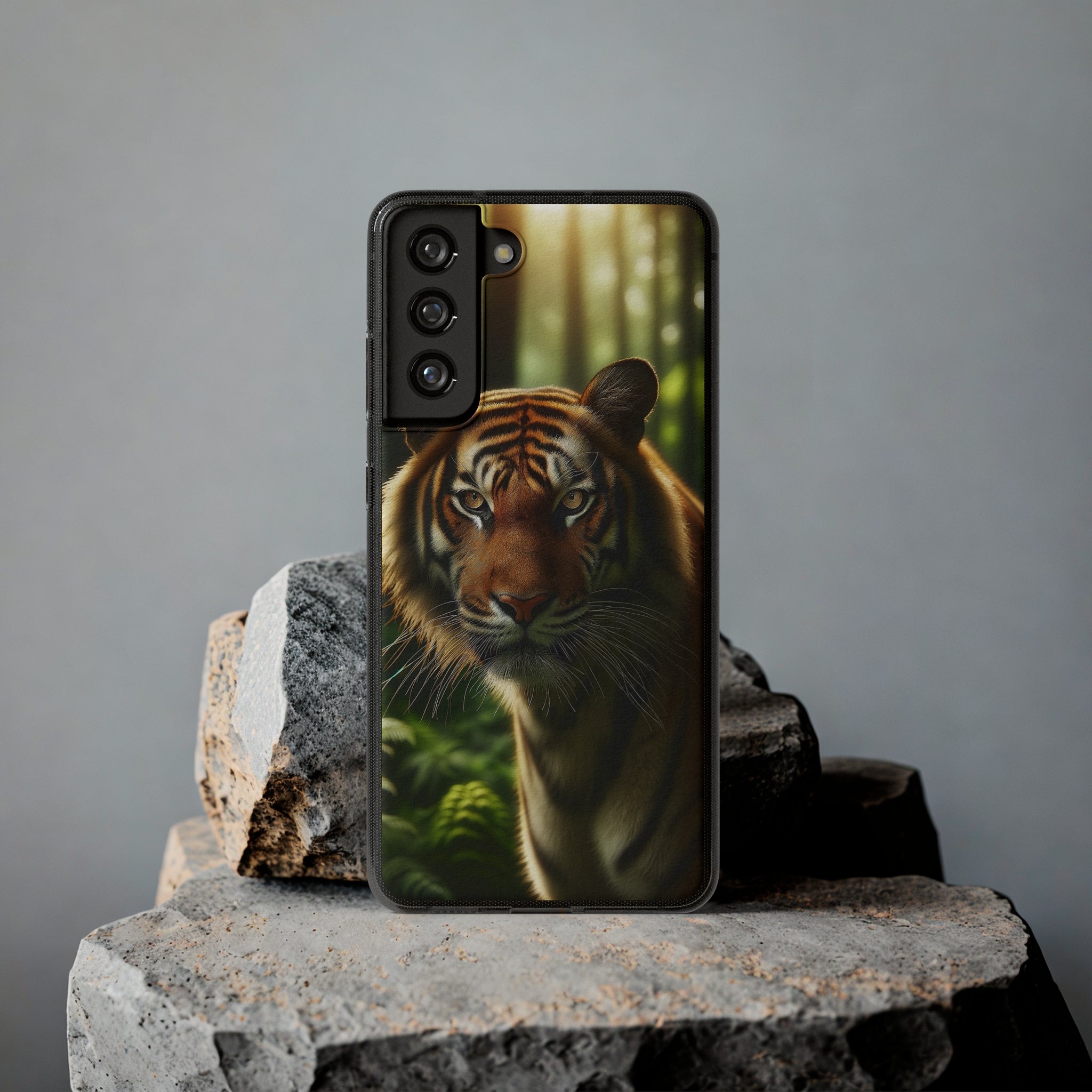 Curious Tiger - Soft Phone Case