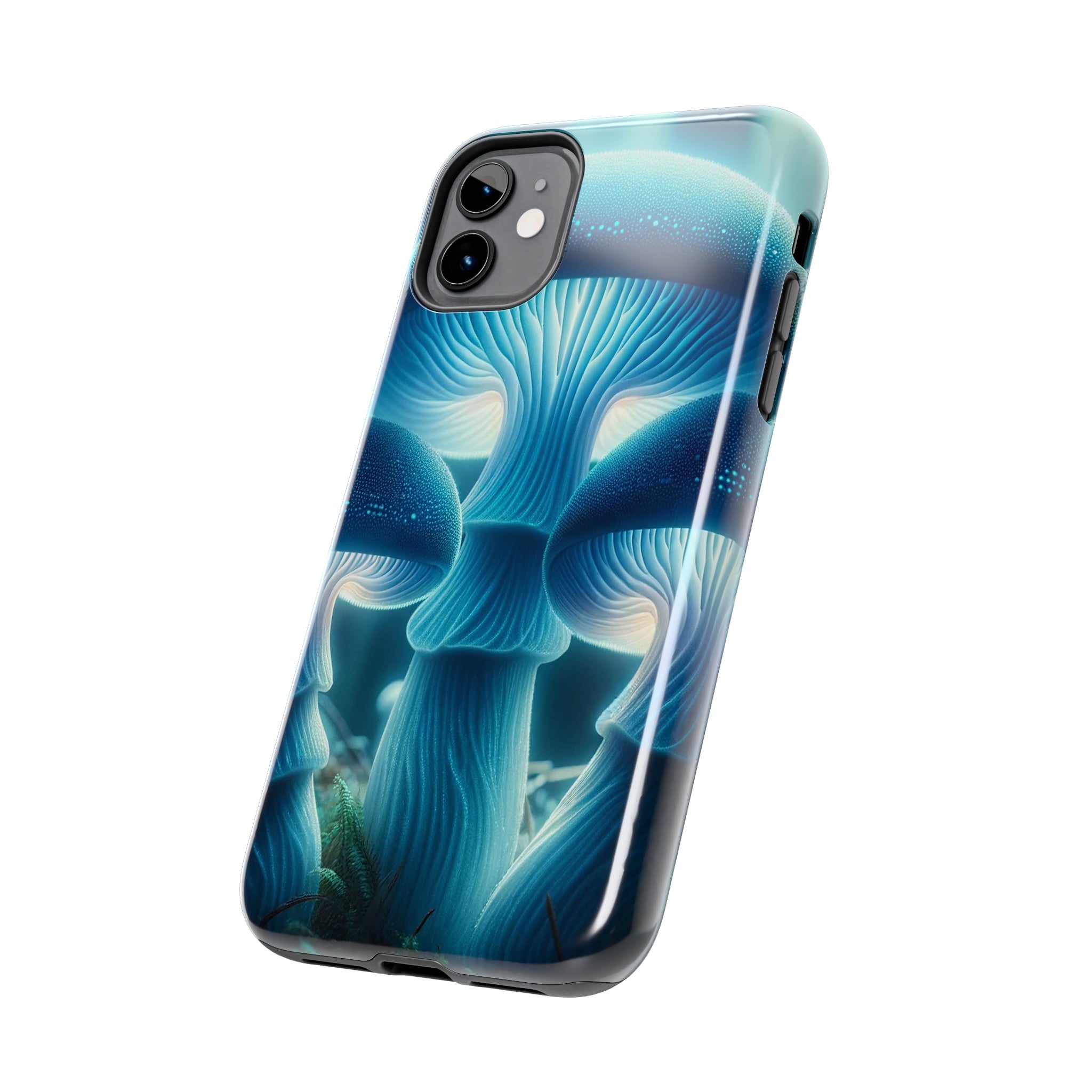 Blue Mushrooms - Tough Phone Case