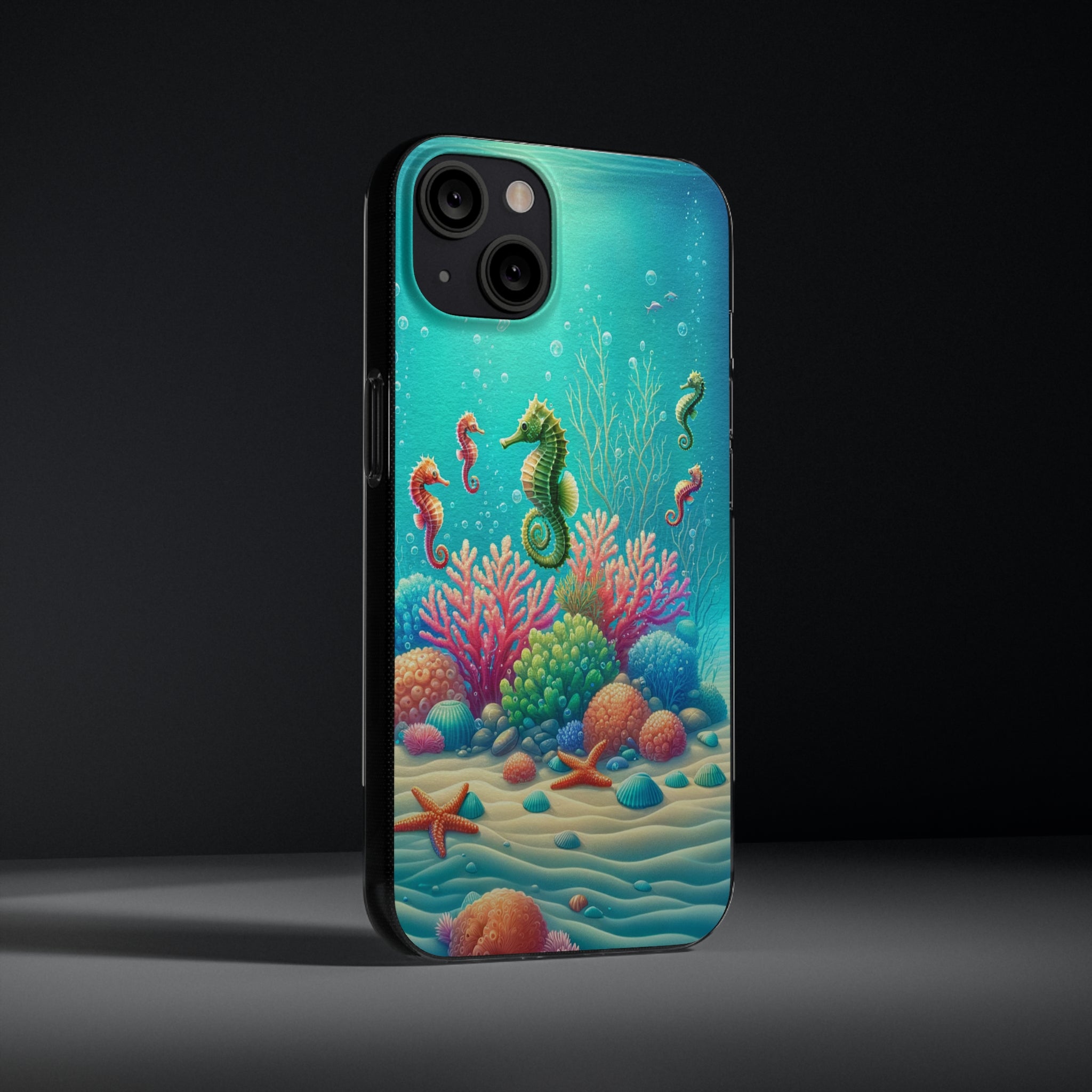 Seahorses - Soft Phone Case