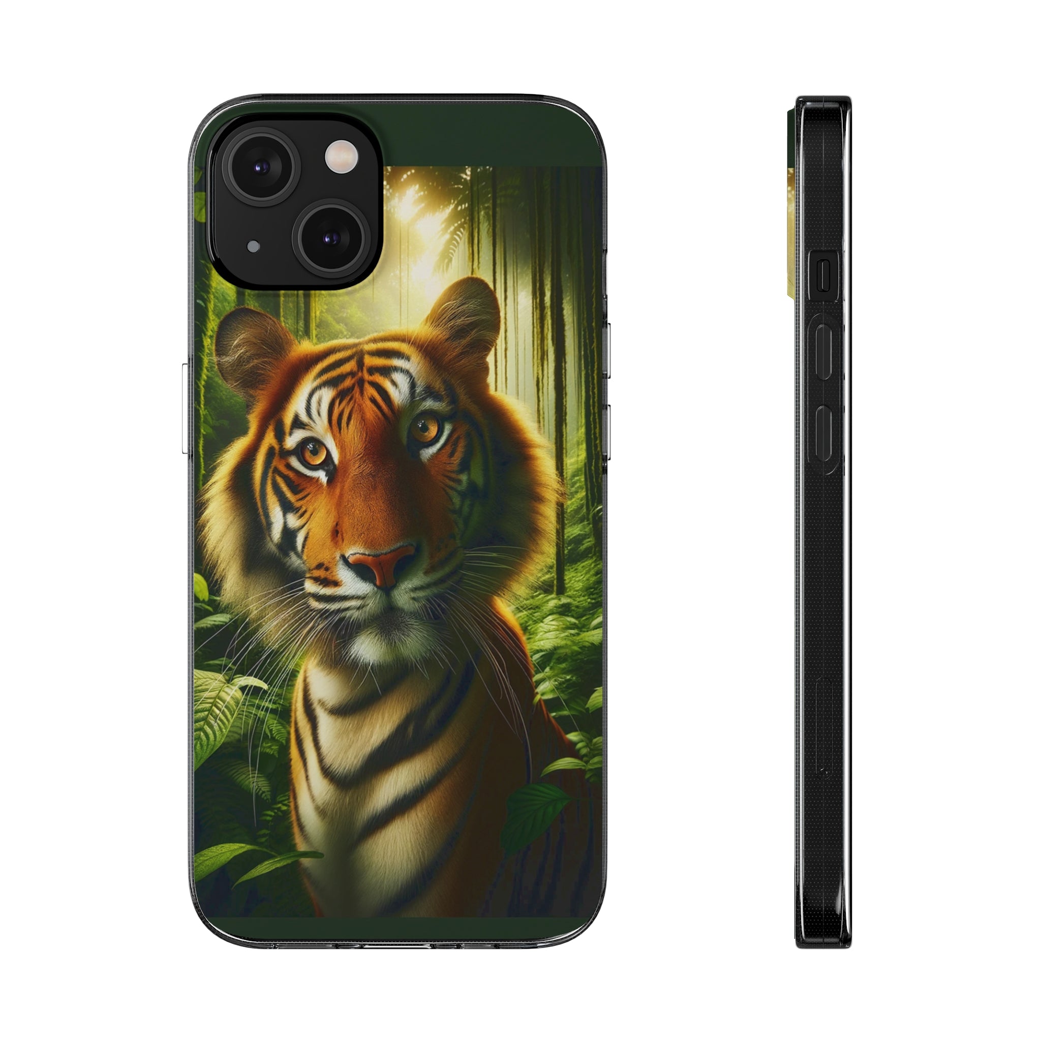 Curious Tiger - Soft Phone Cases