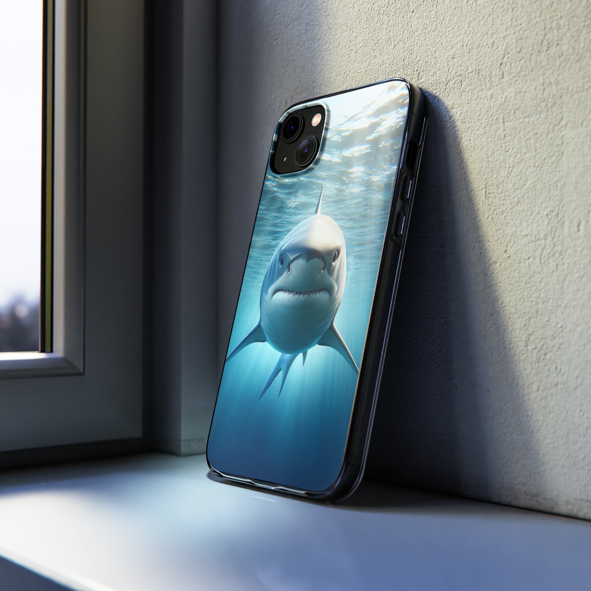 Curious Shark - Soft Phone Case