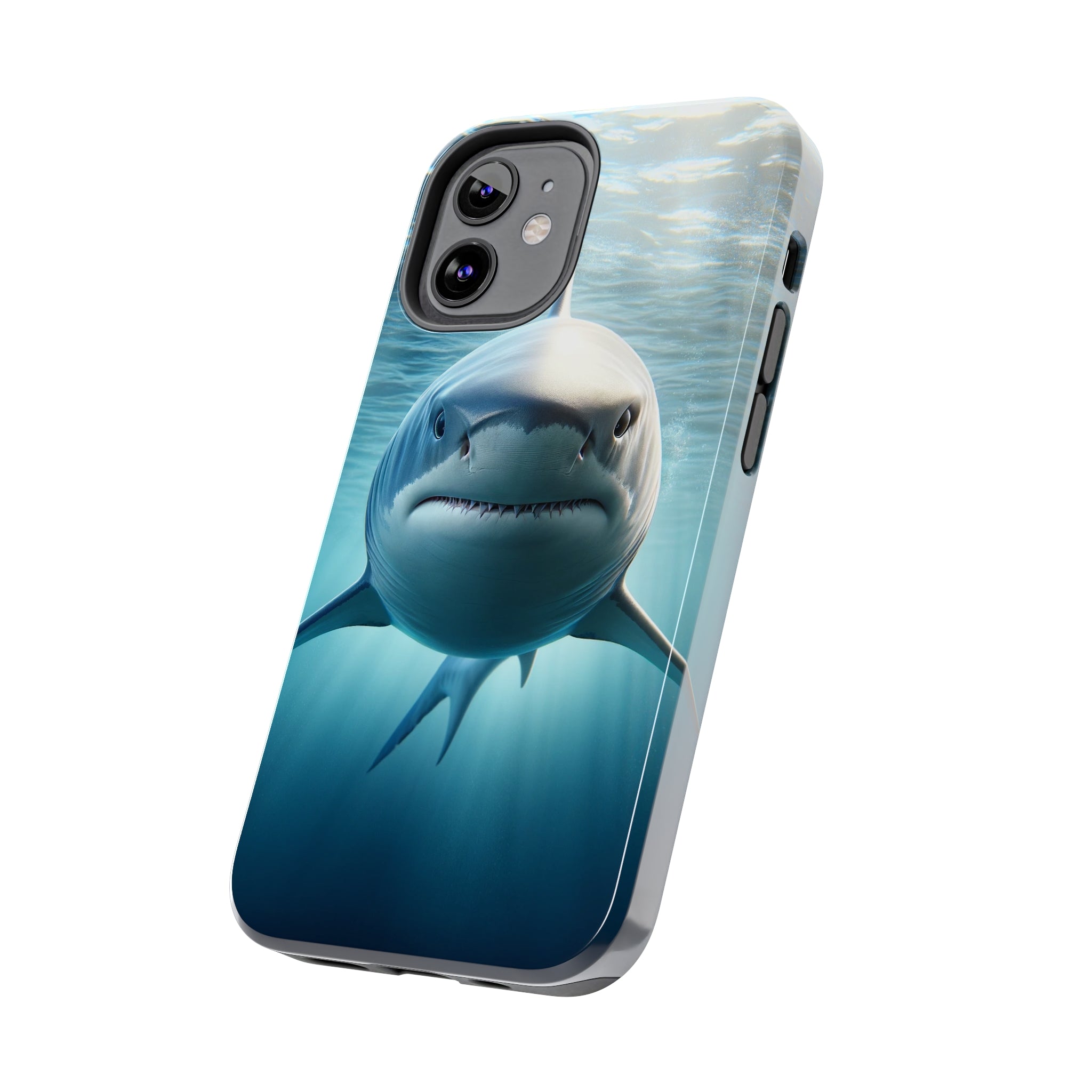 Curious shark - Tough Phone Case