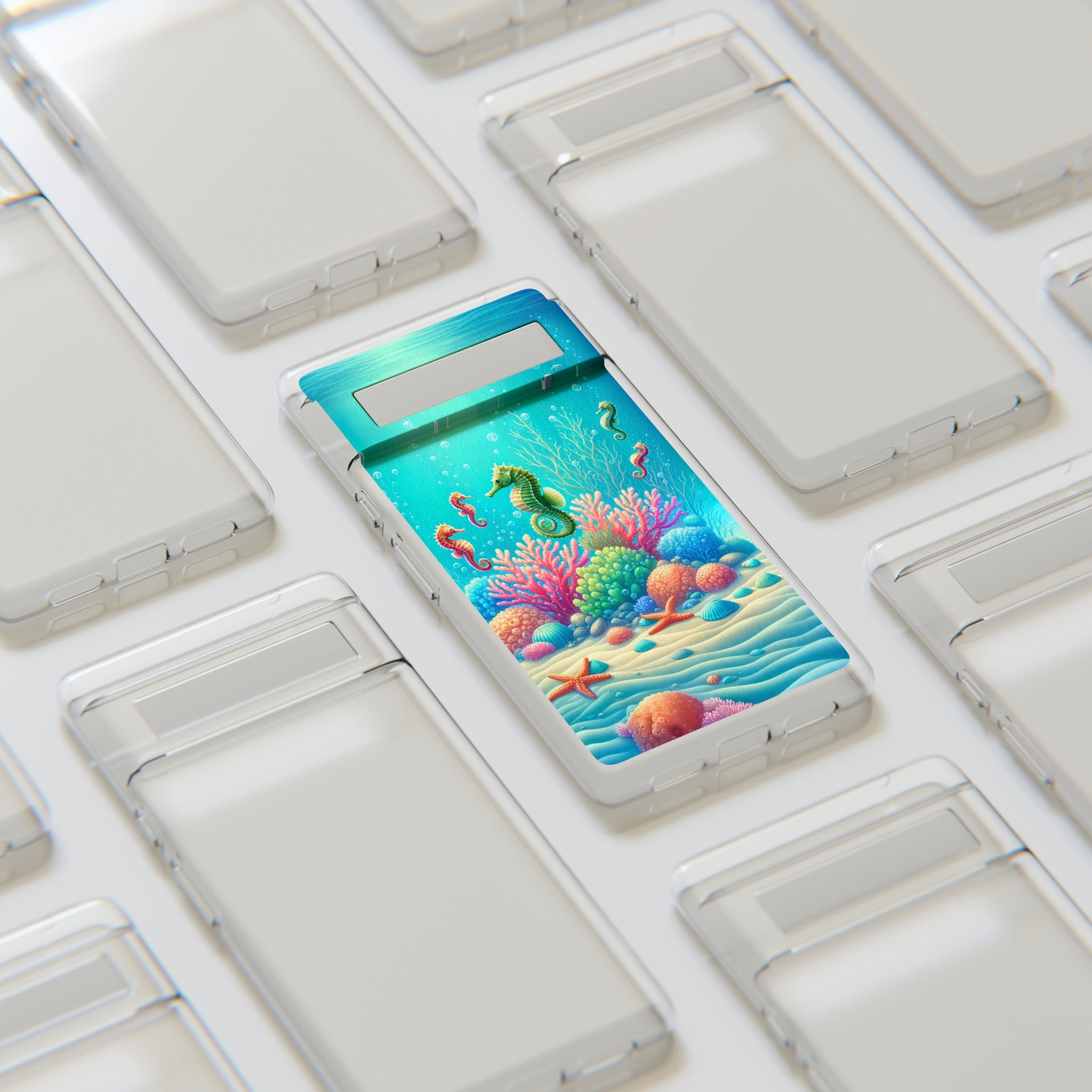 Seahorses - Soft Phone Case