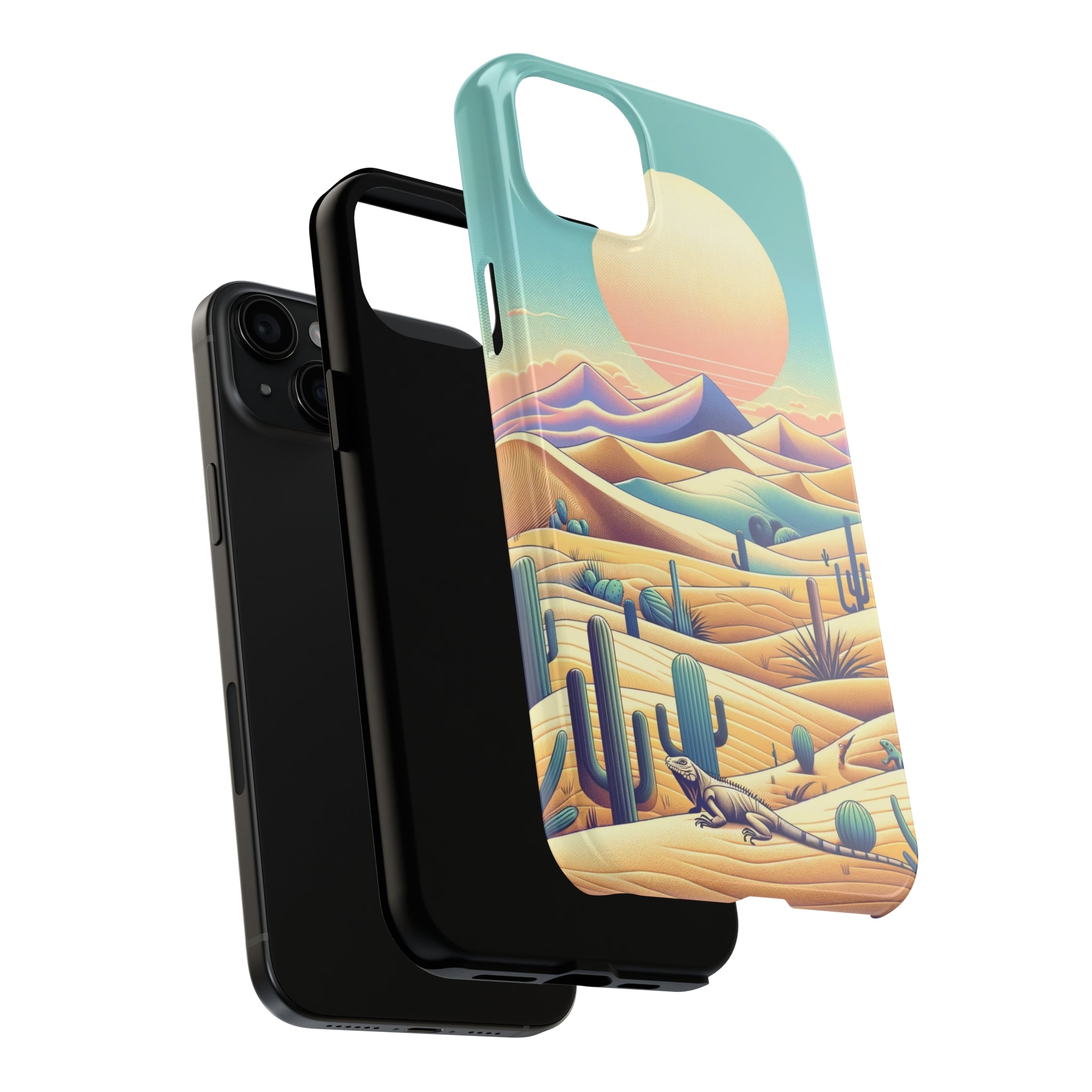 Iguana in the desert 2 - Tough Phone Case