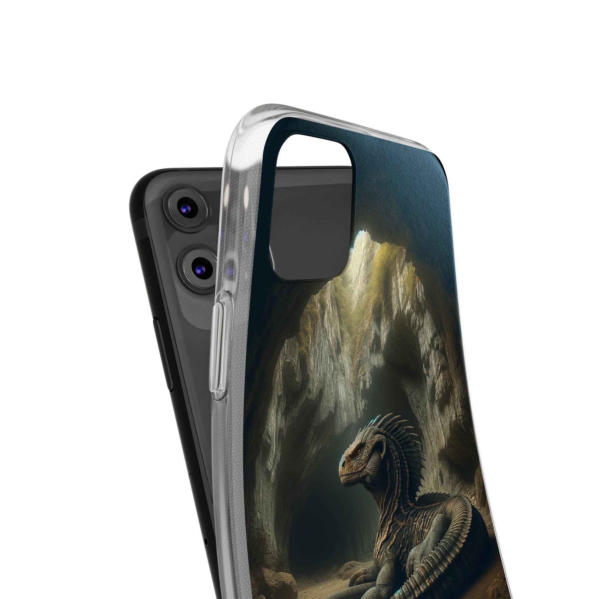 Basilisk in a cave - Soft Phone Case