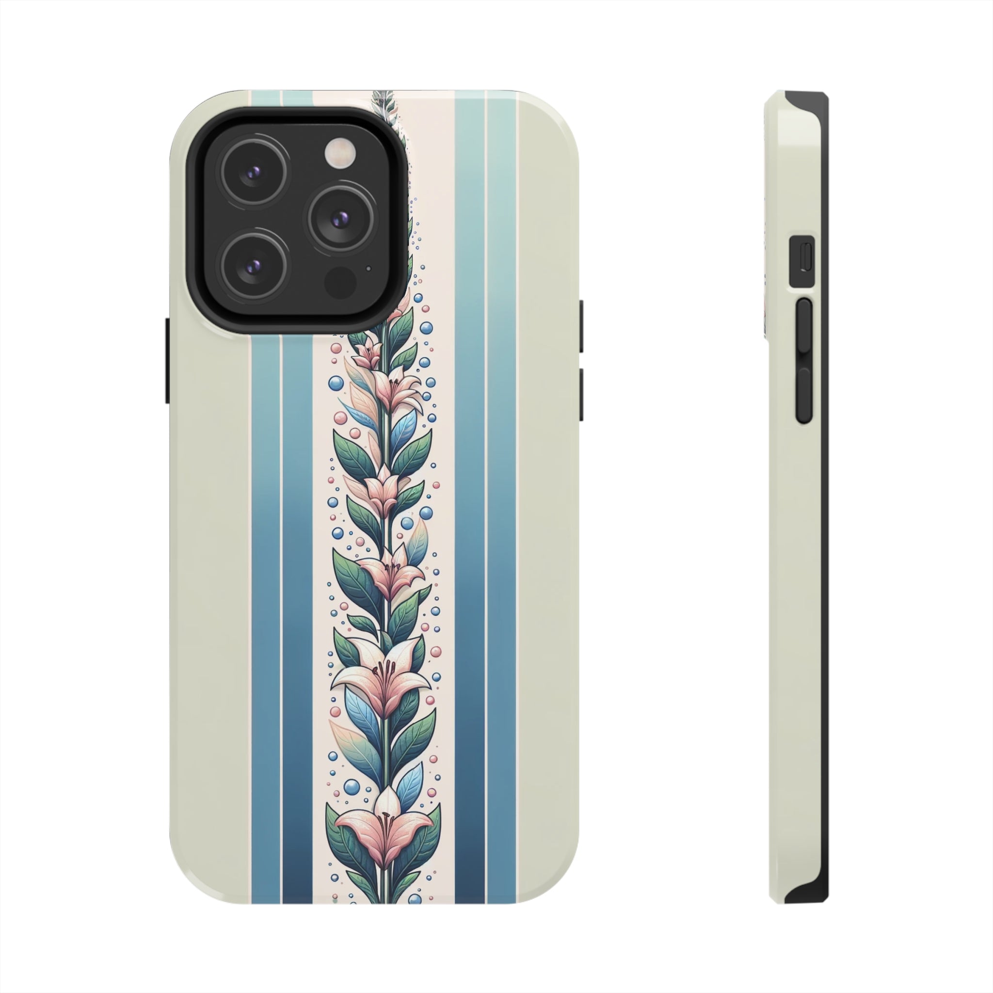 Lilies and leaves - Tough Phone Case