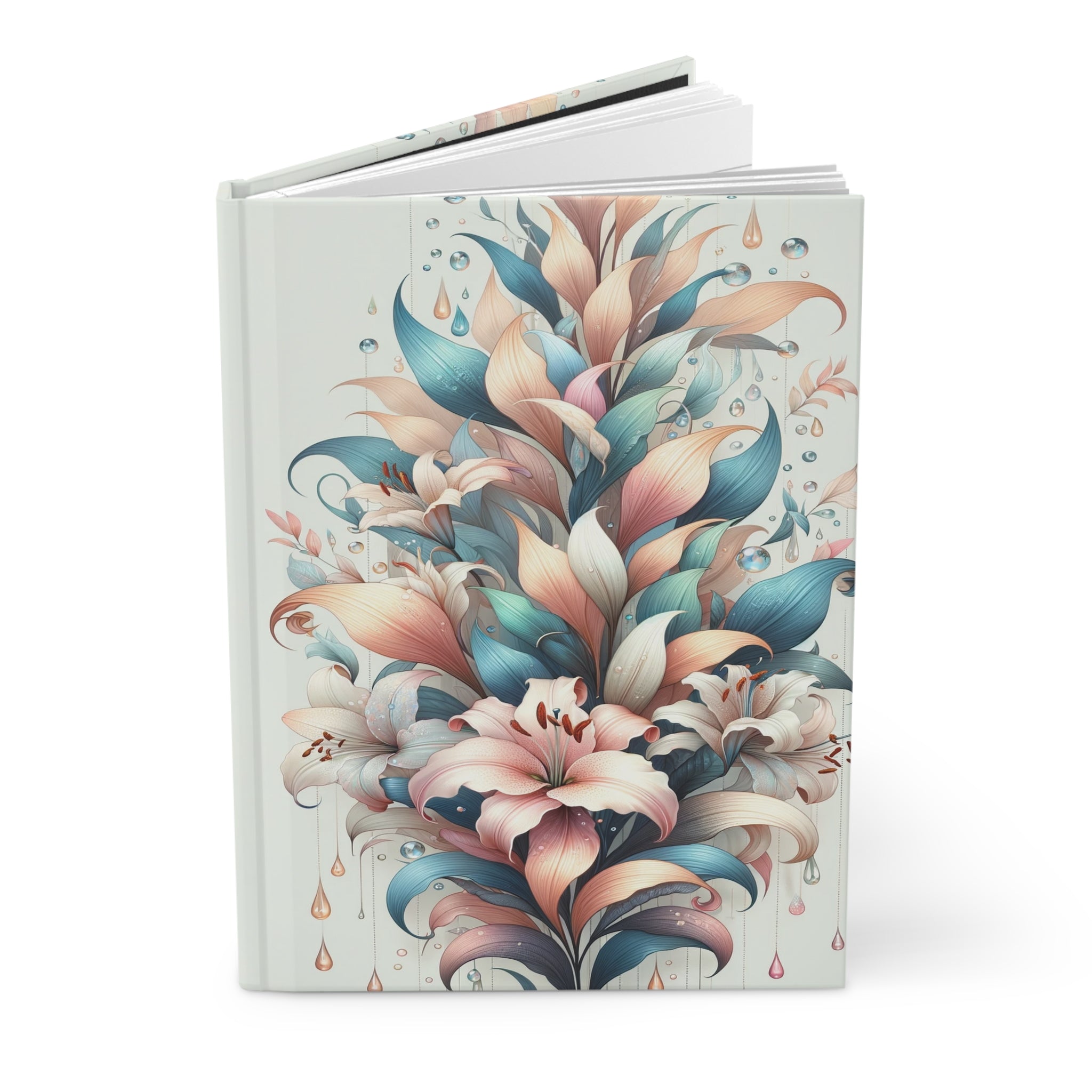 Lilies Pastel 1 - Hardcover Notebook