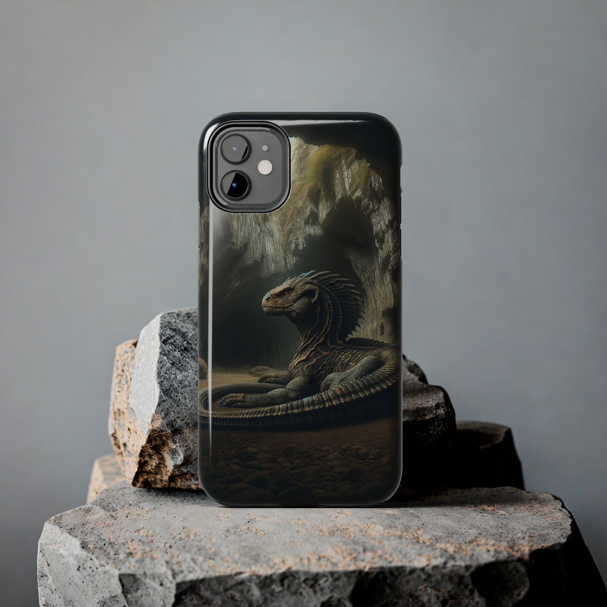 Basilisk in a cave - Tough Phone Case