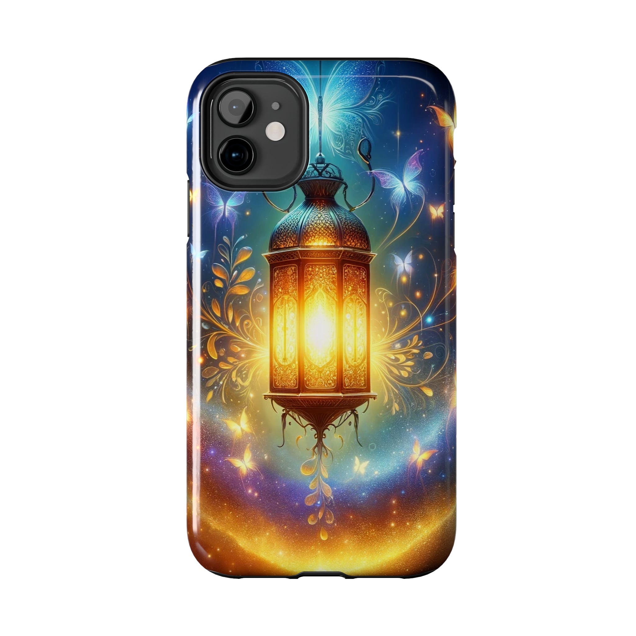 Butterflies around a lamp - Tough Phone Case