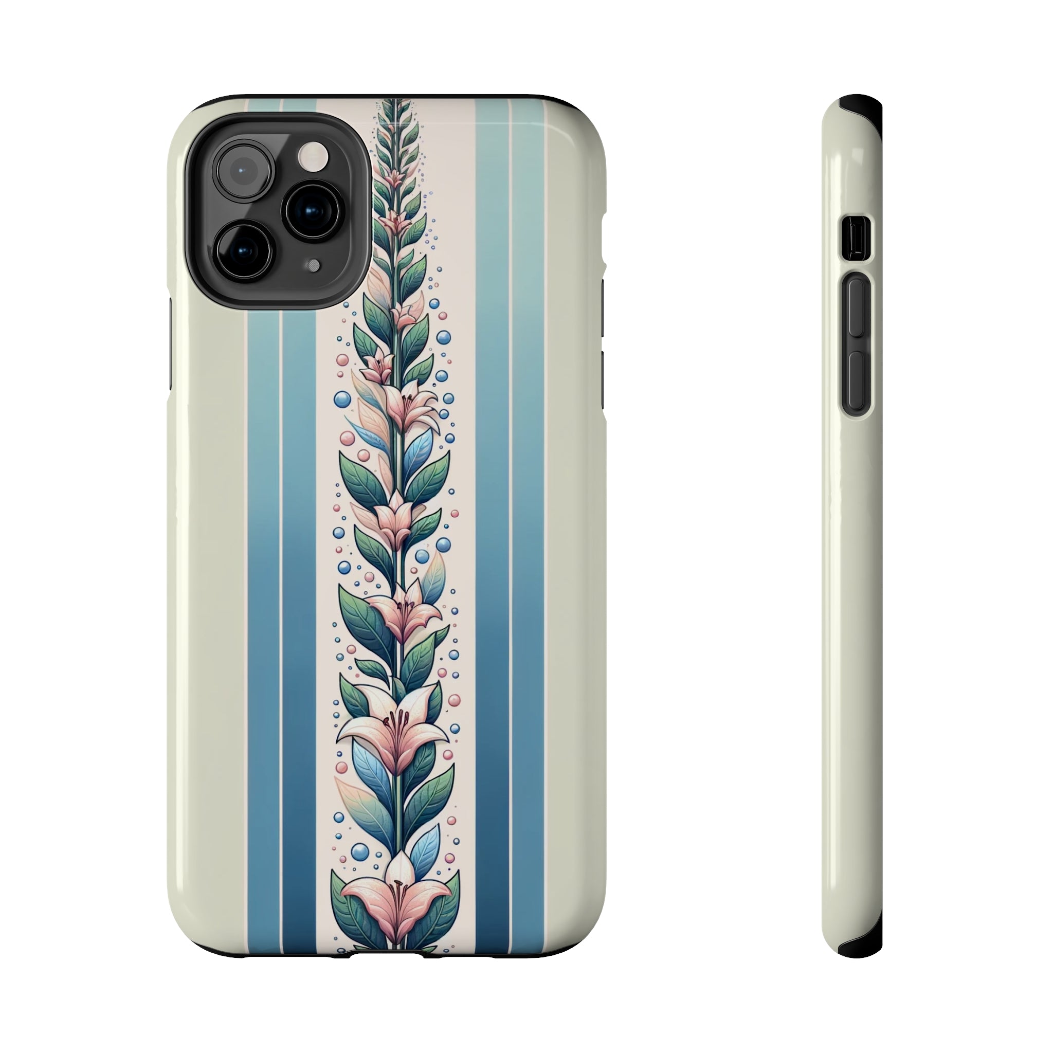 Lilies and leaves - Tough Phone Case