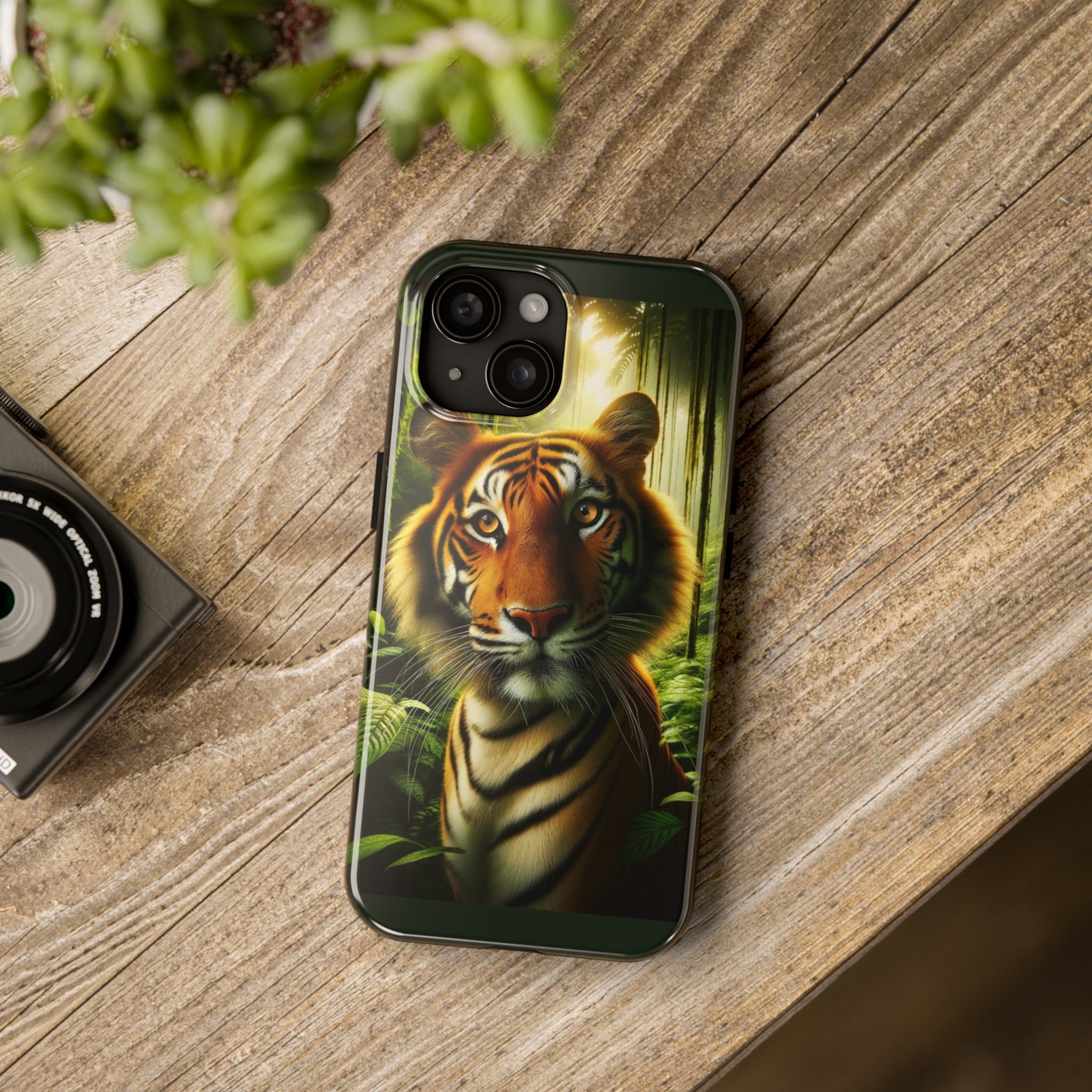 Curious Tiger - Tough Phone Case