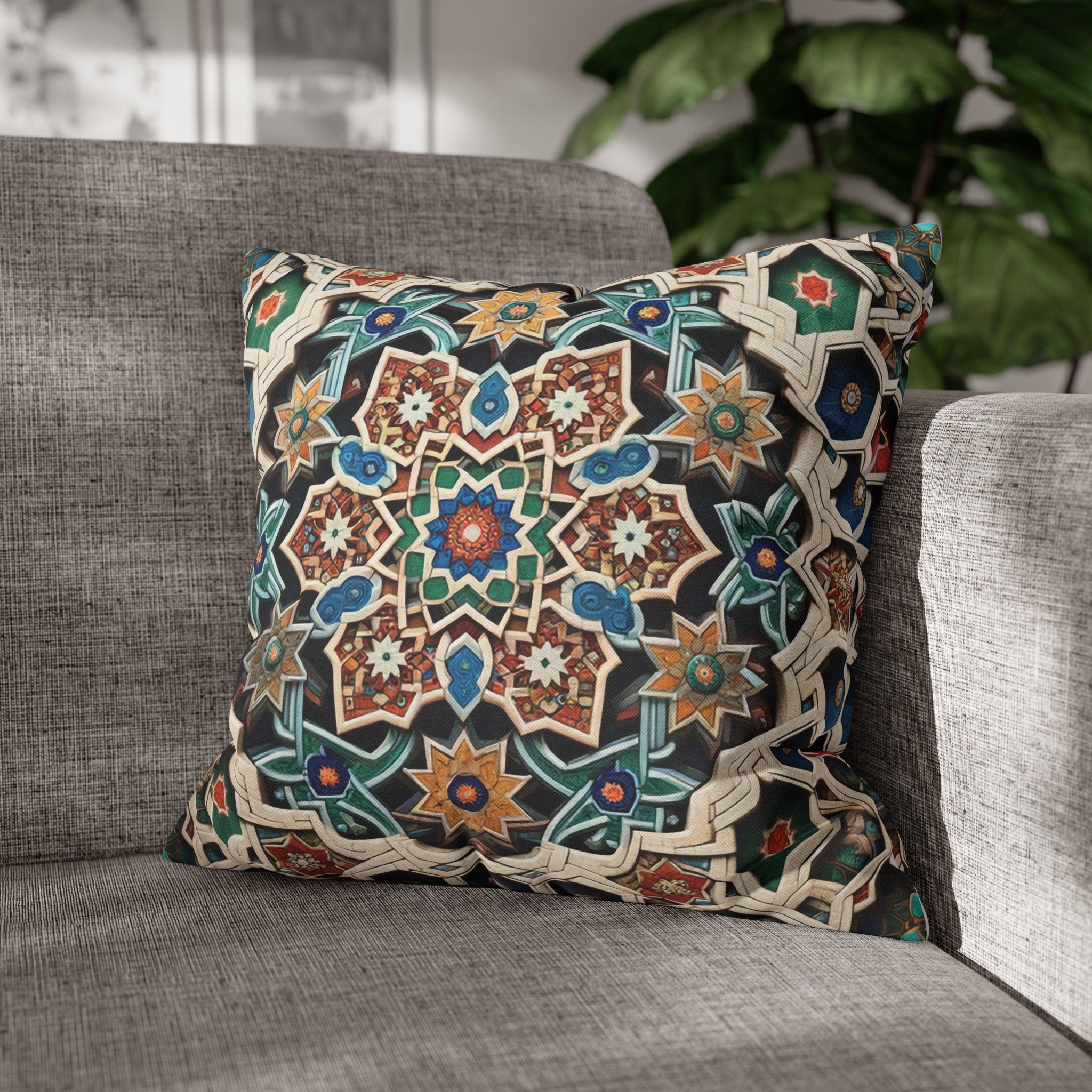 Persian Art 1 - Polyester Square Pillowcase