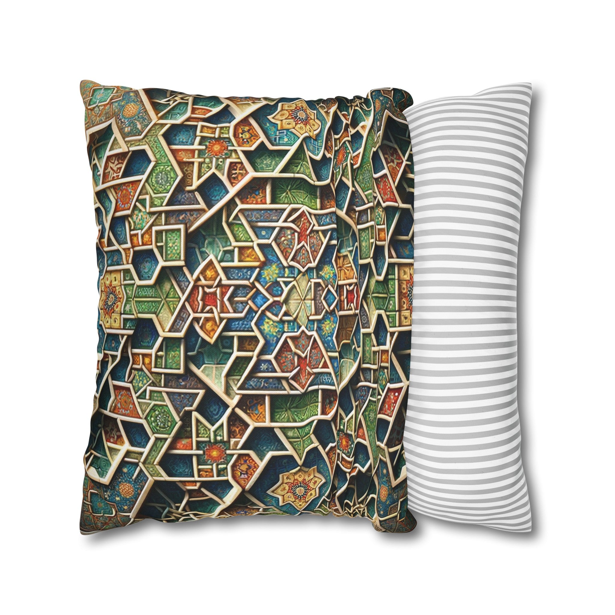 Persian Art 2 - Polyester Square Pillowcase