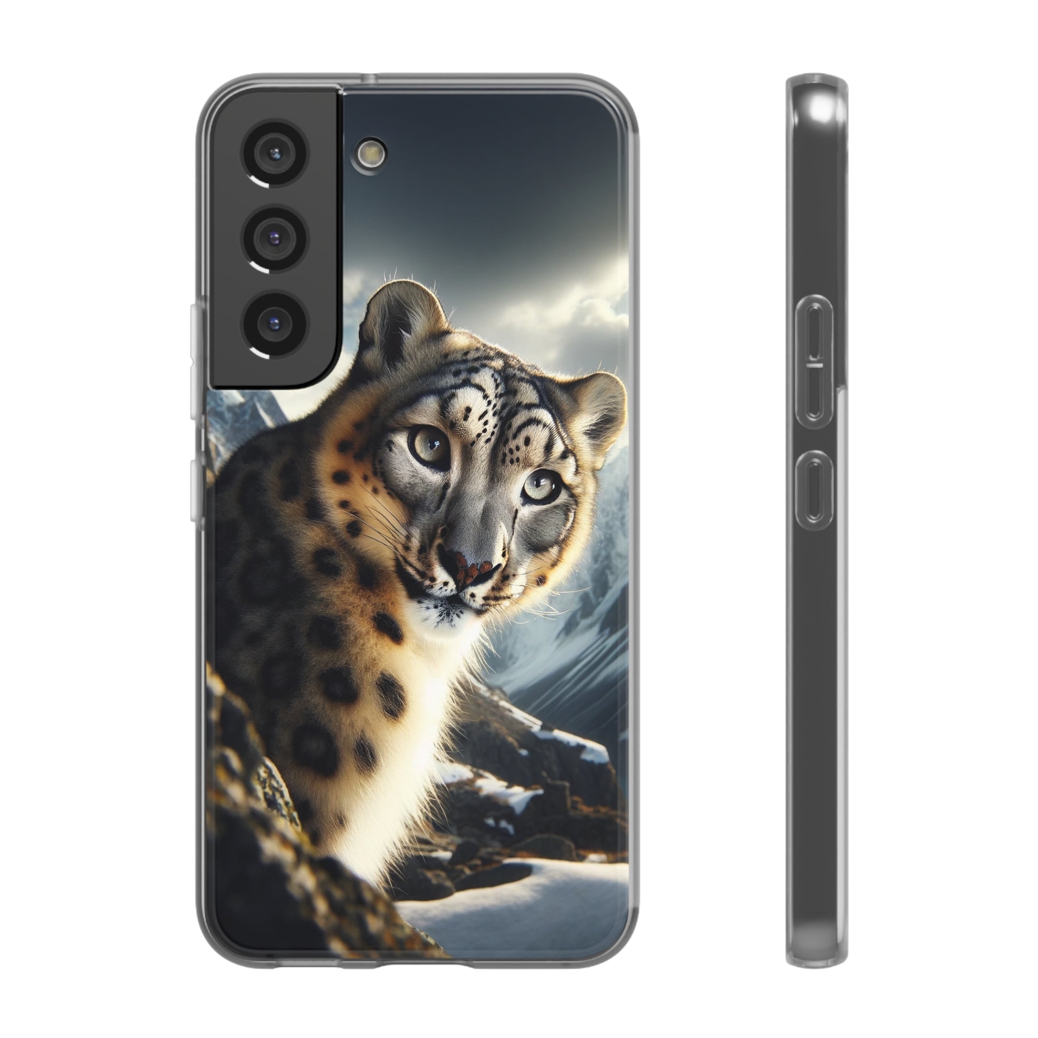 Curious Snow leopard - Flexi Case (Samsung only)