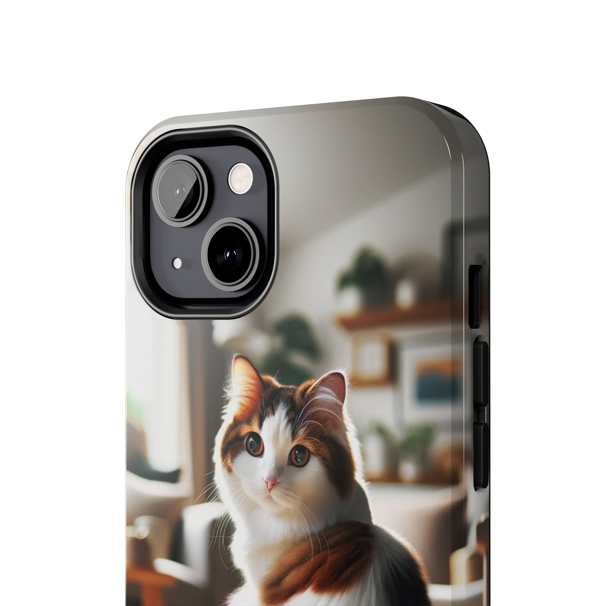 White-brown cat - Tough Phone Case