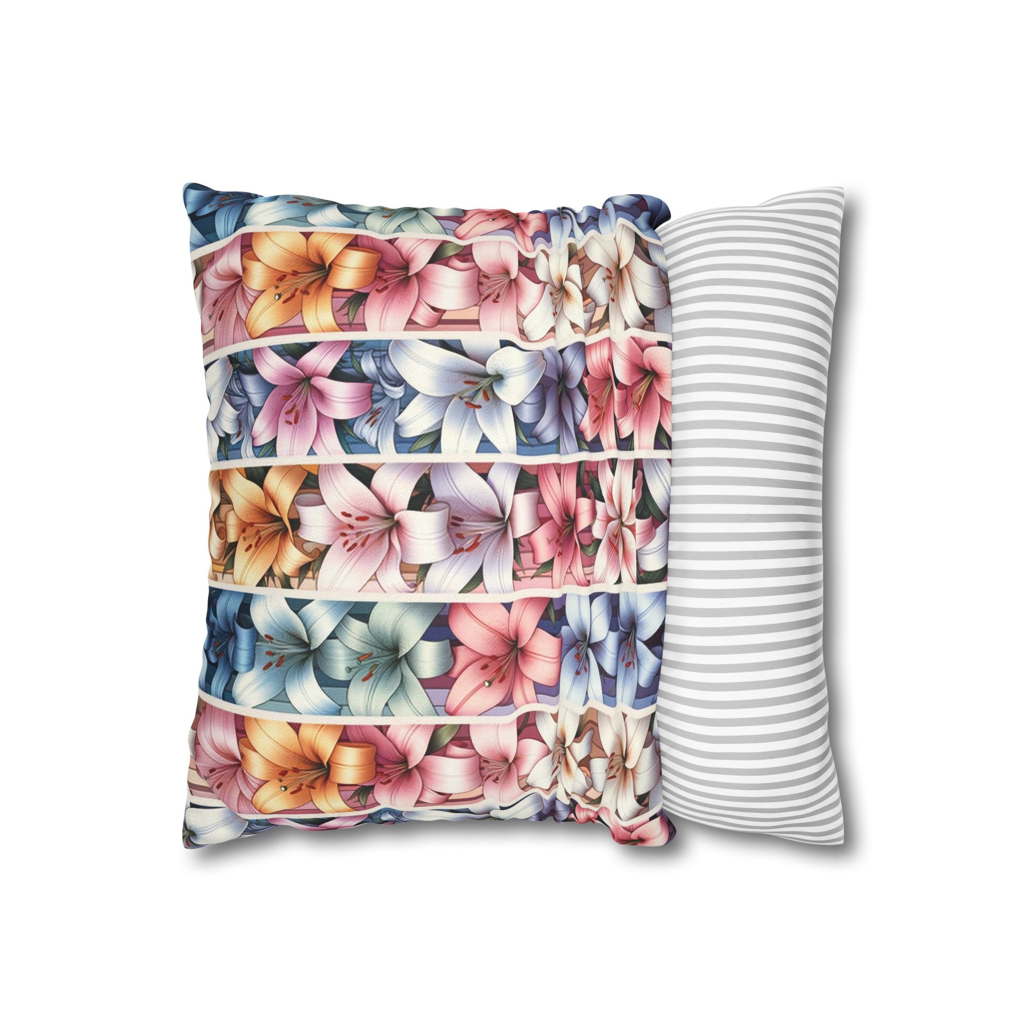 Lilies 5 - Polyester Square Pillowcase