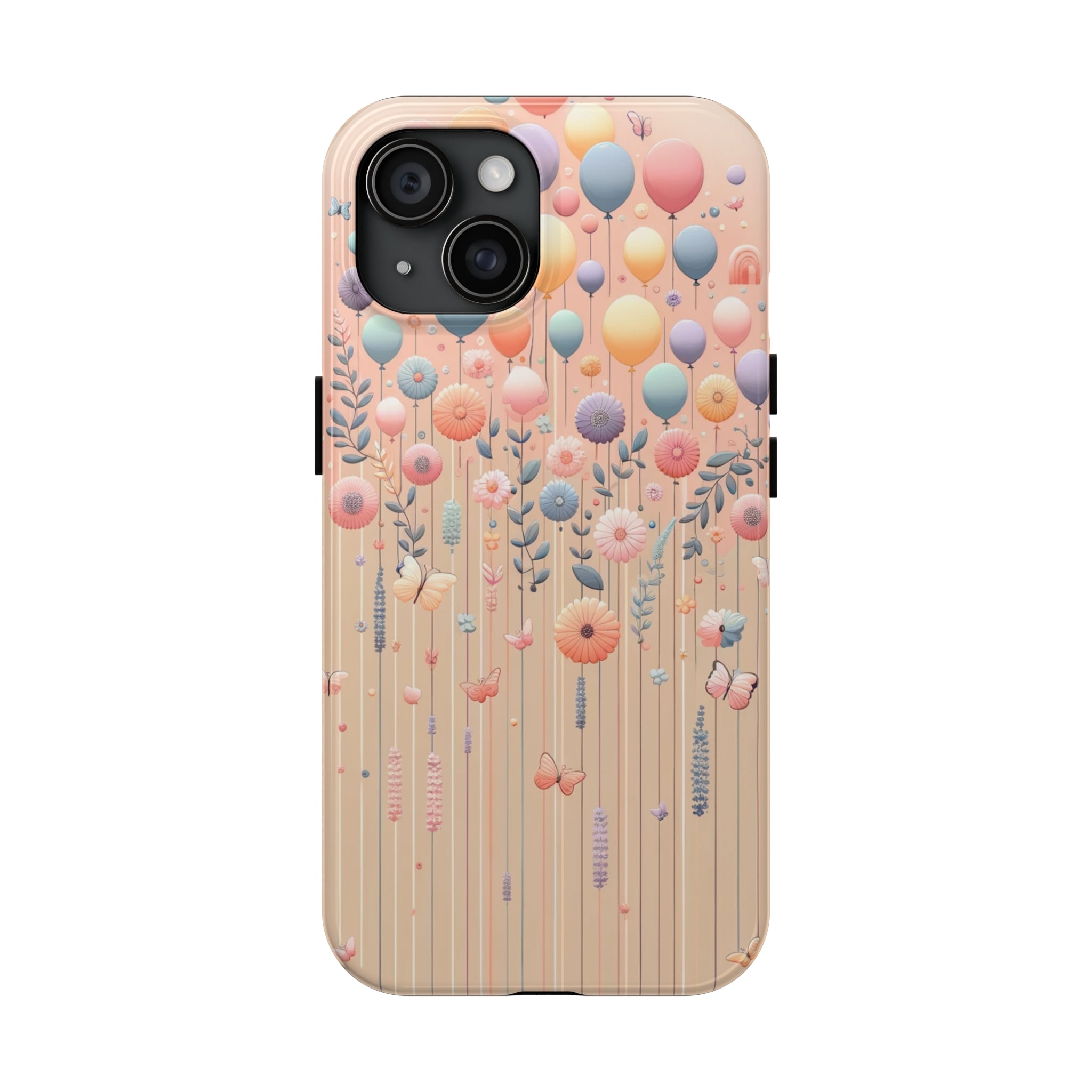 Balloons and flowers - Tough Phone Case