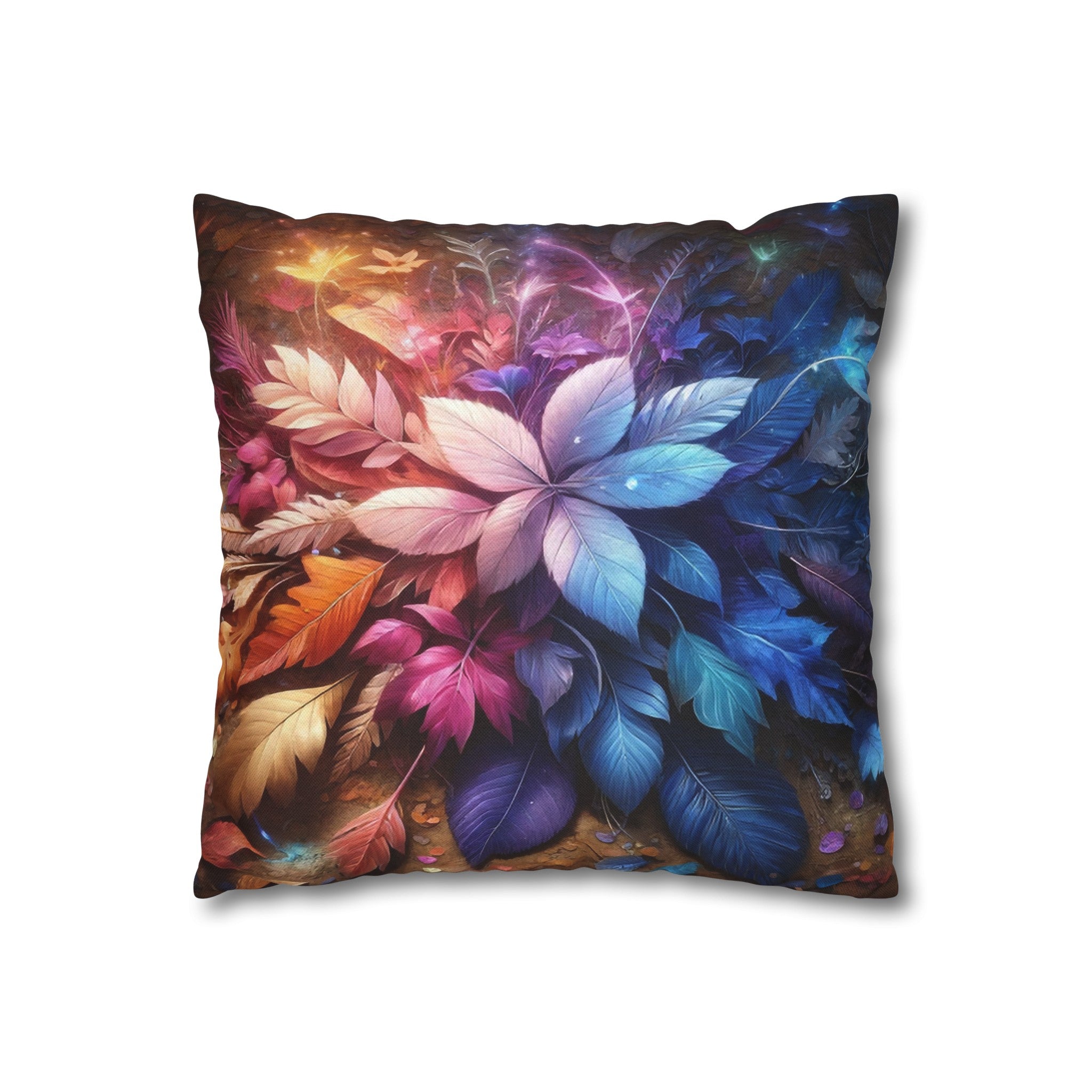 Magical Leaves 2 - Polyester Square Pillowcase