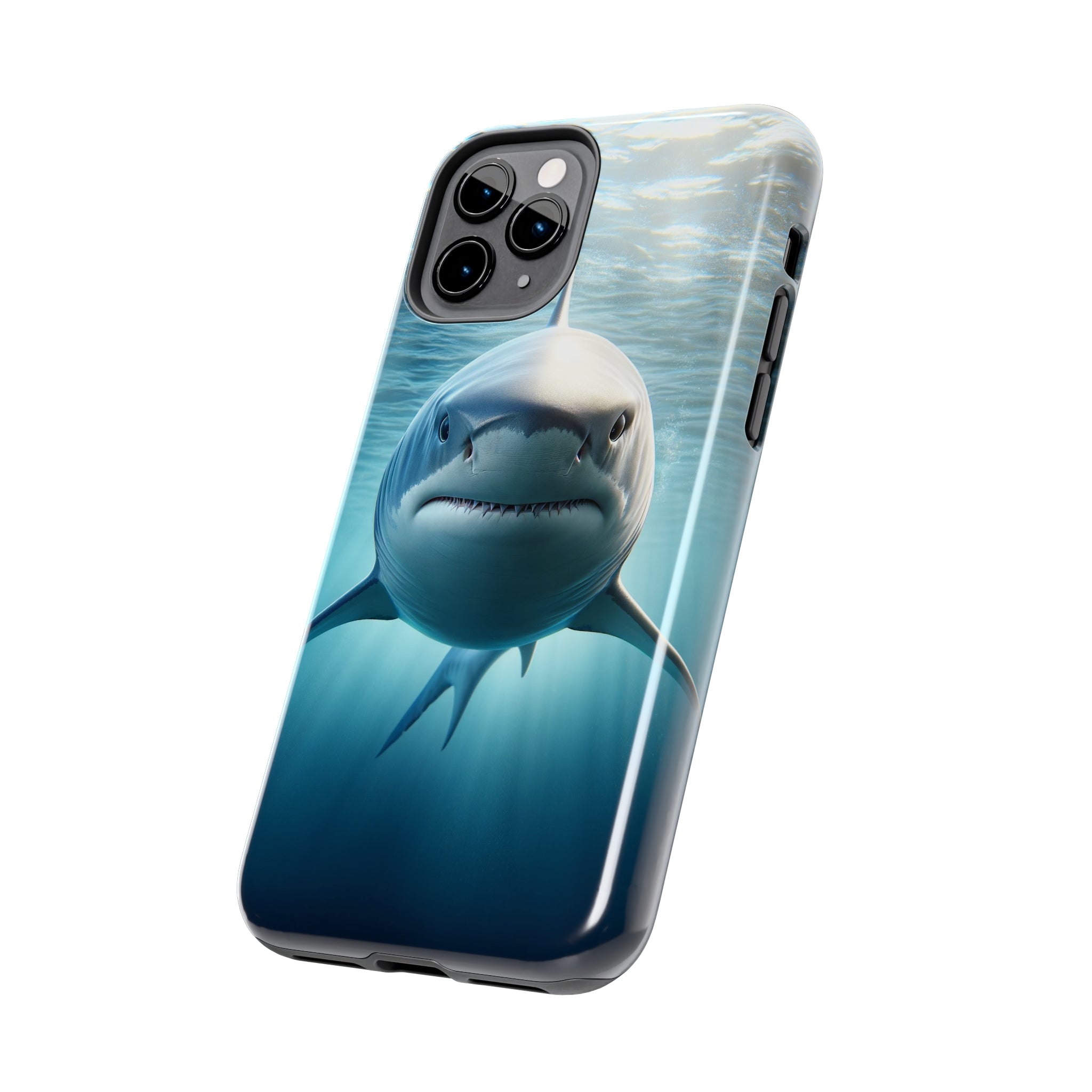 Curious shark - Tough Phone Case