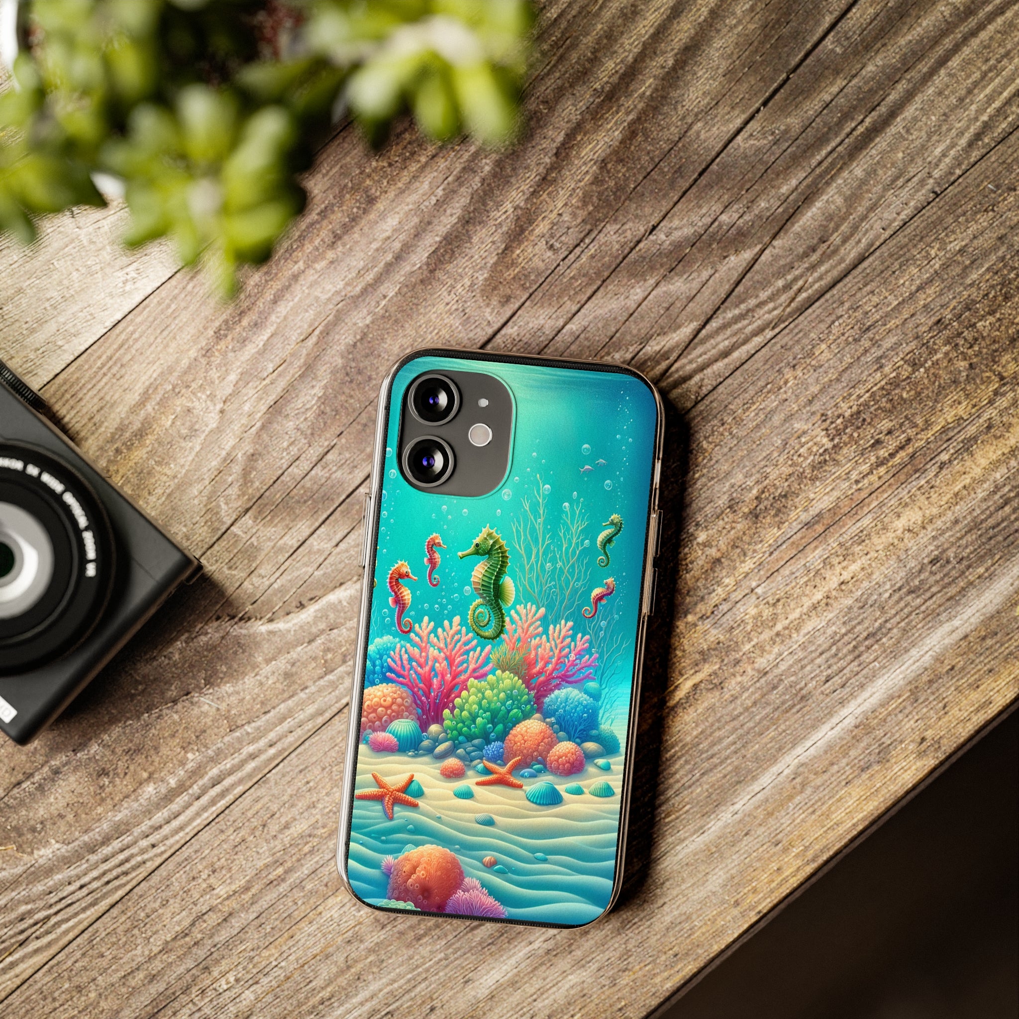 Seahorses - Soft Phone Case