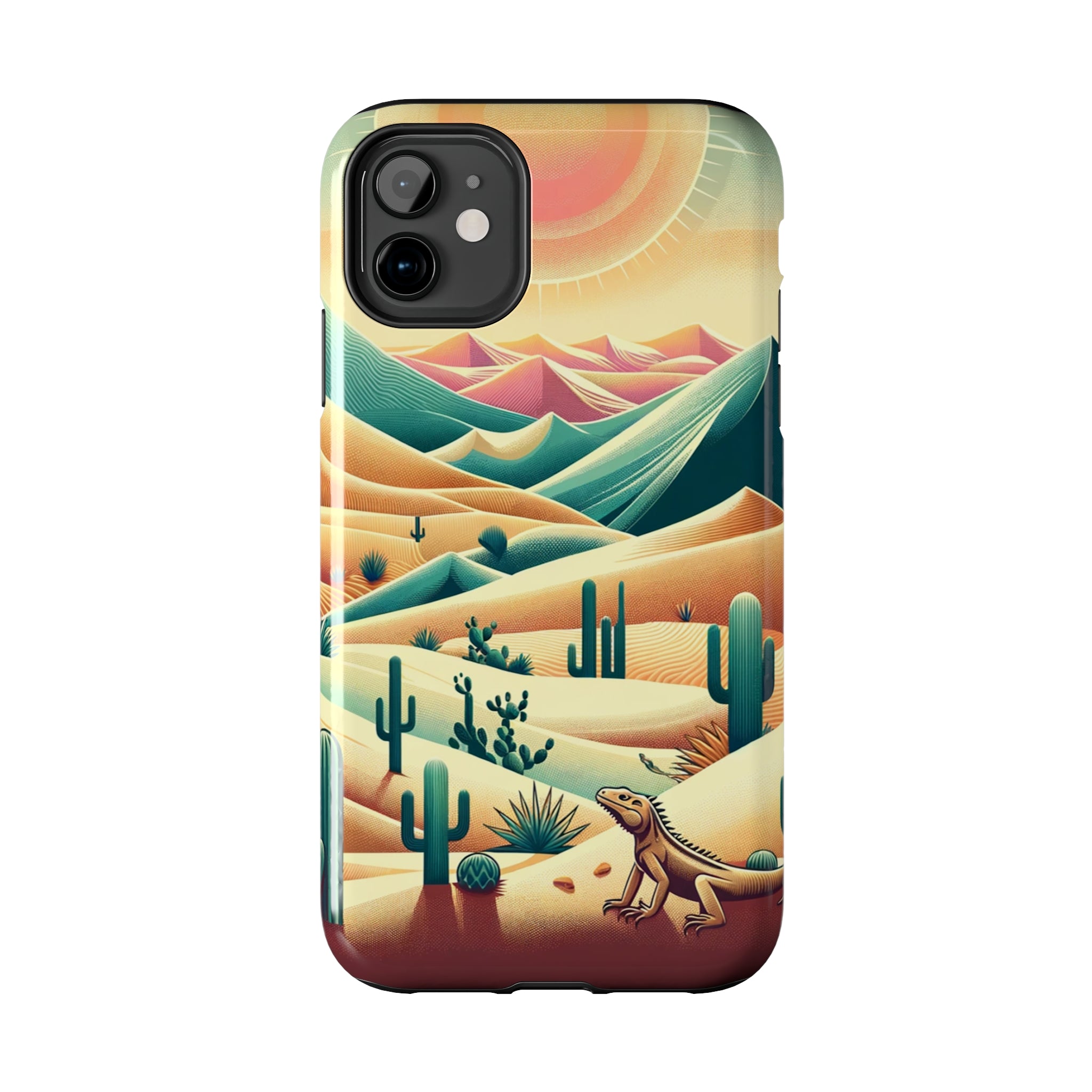 Iguana in the desert - Tough Phone Case