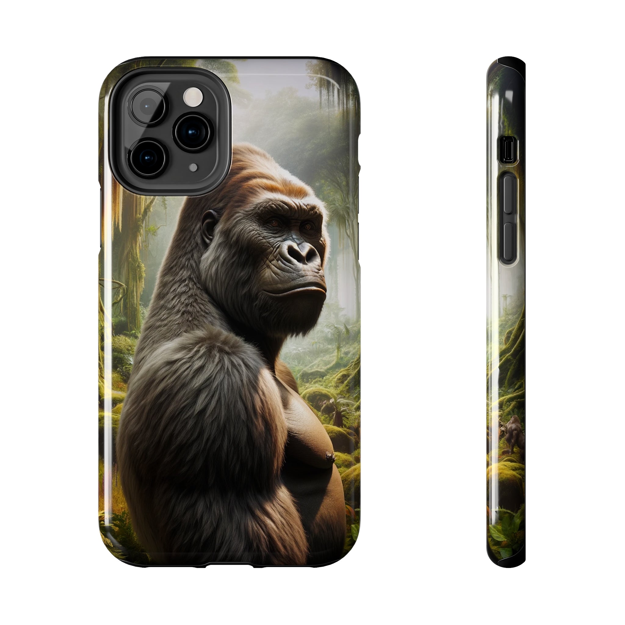 Curious gorilla - Tough Phone Case