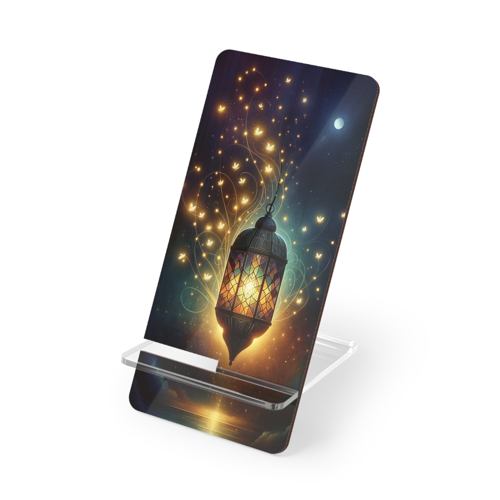 Oil Lamp and fireflies - Smartphone Stand