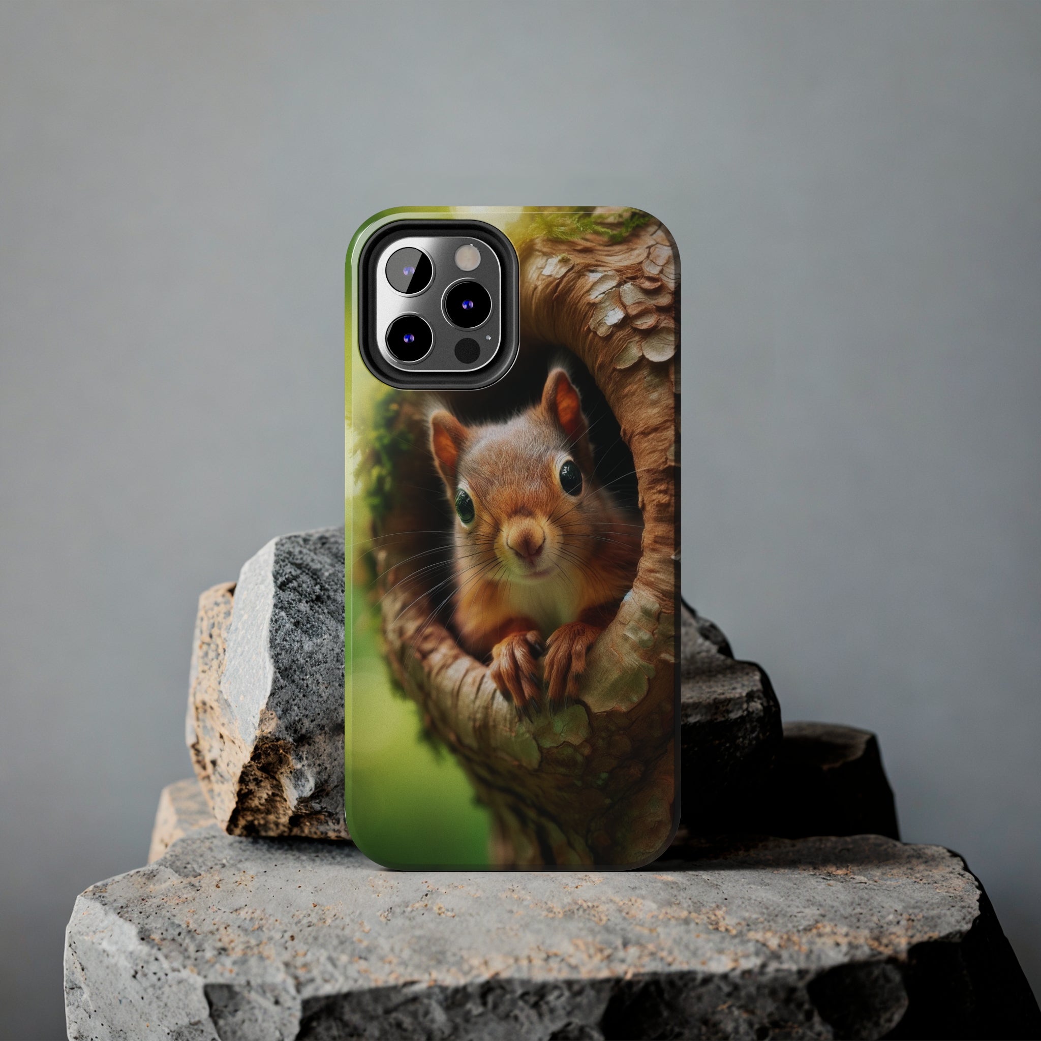 Squirrel in a tree - Tough Phone Case