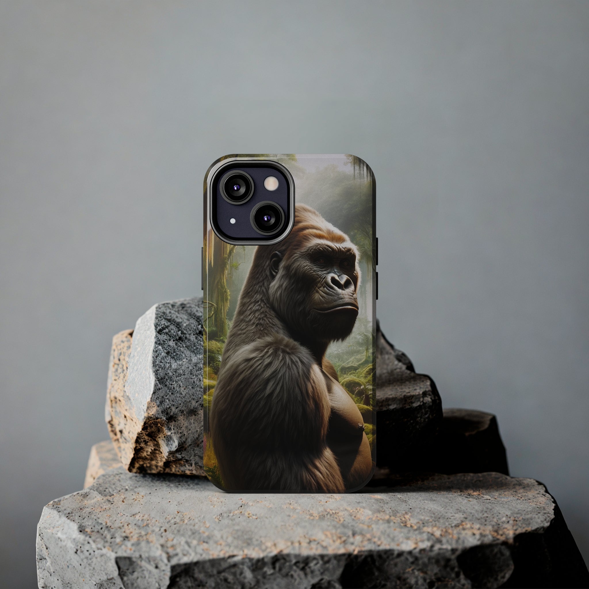 Curious gorilla - Tough Phone Case