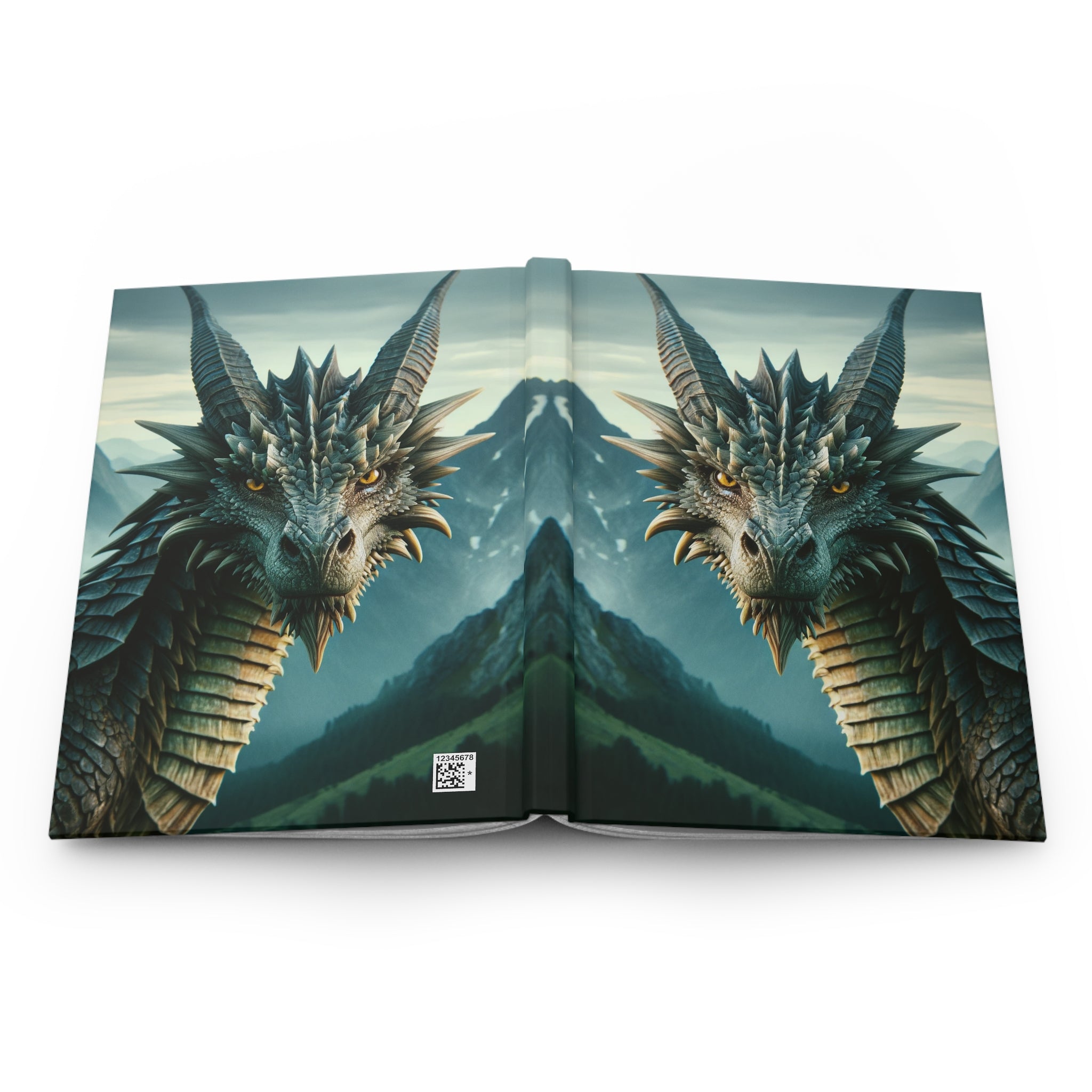 Curious dragon - Hardcover Notebook