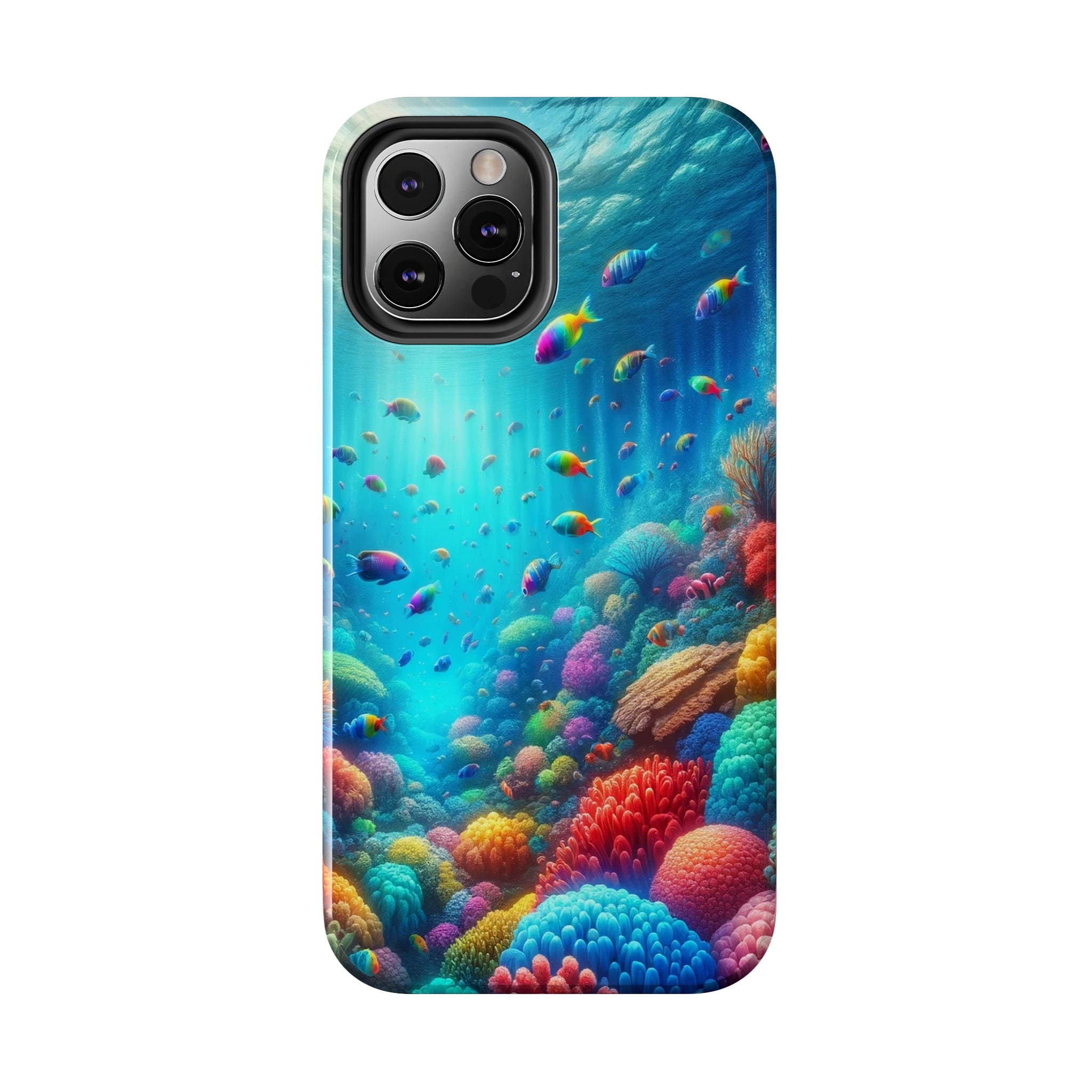 Coloured fish and coral reef - Tough Phone Case