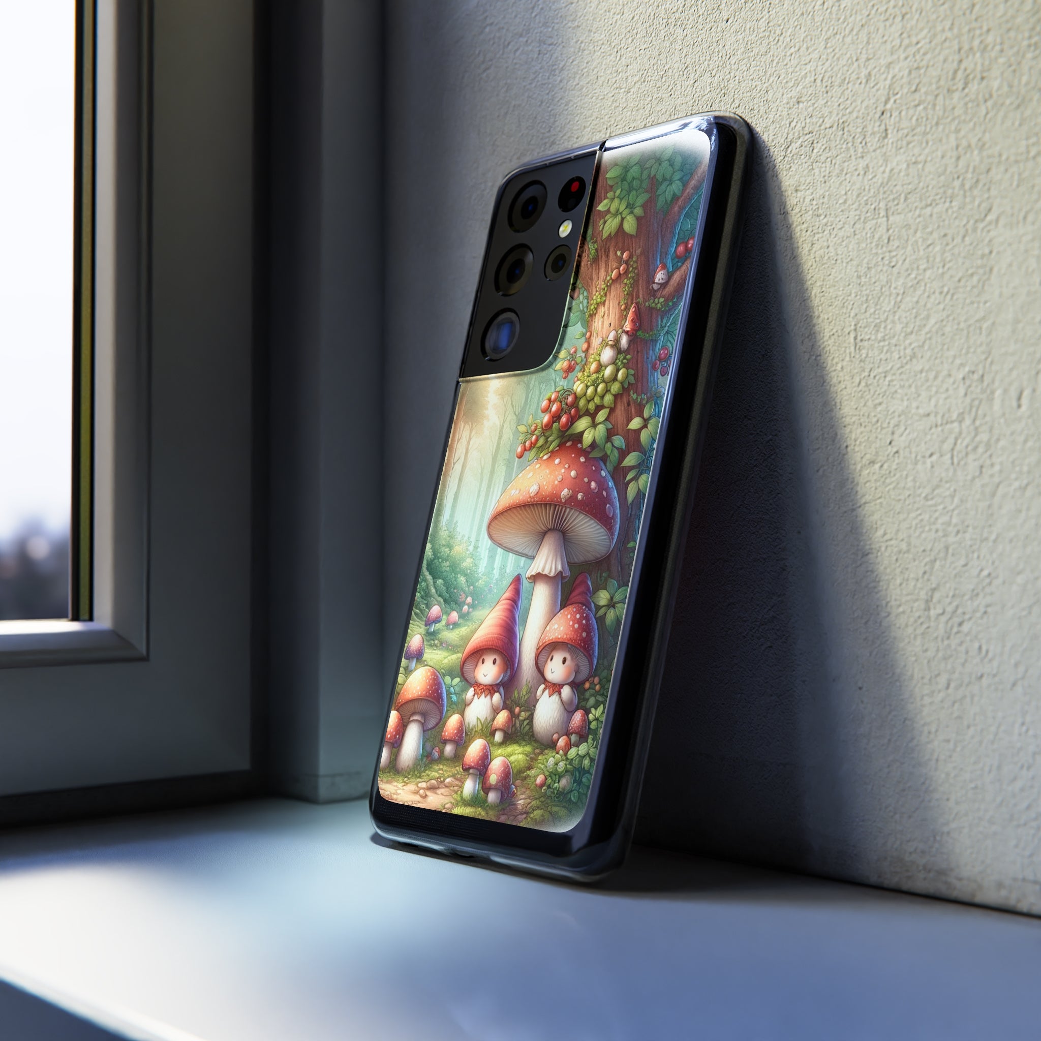 Gnomes and mushrooms - Soft Phone Case