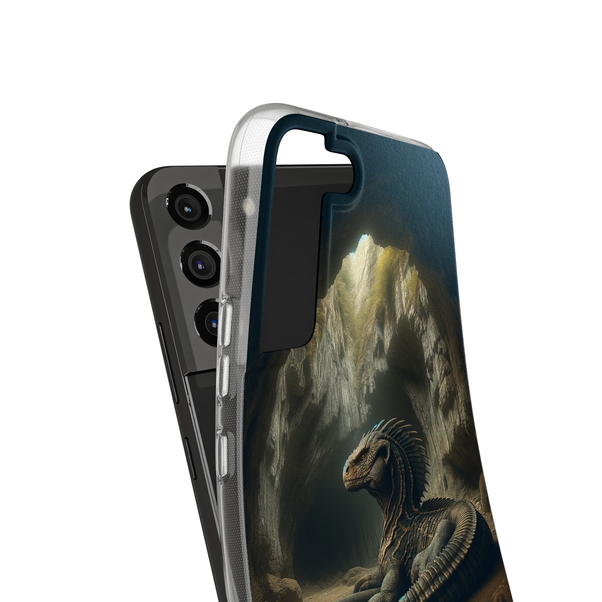 Basilisk in a cave - Soft Phone Case